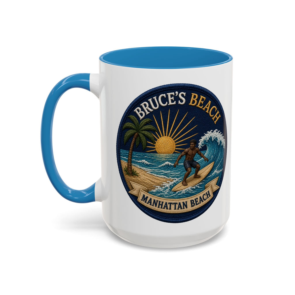 Bruce's Beach Manhattan Beach Surf Mug – Accent Coffee Cup (11/15oz)