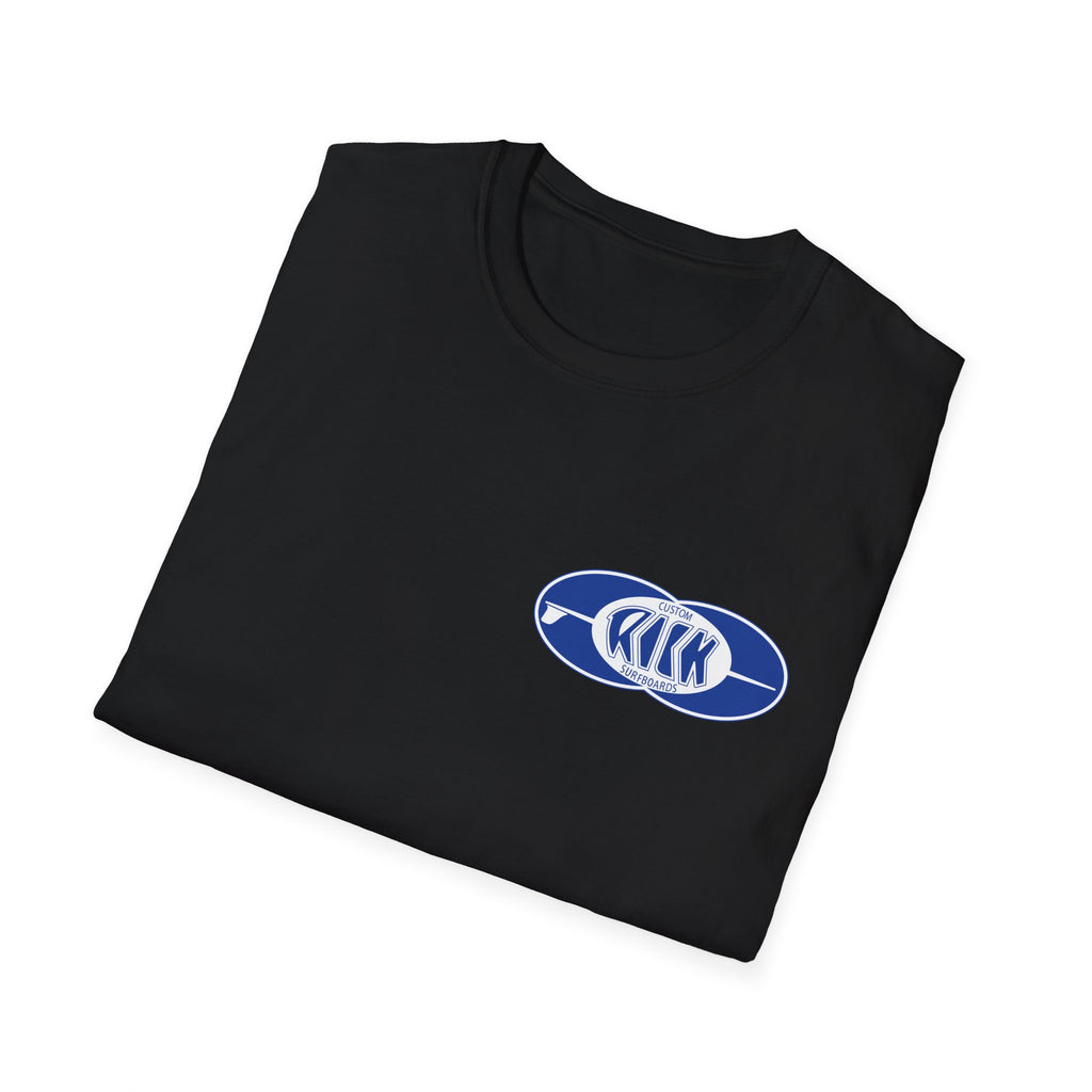 Rick Surfboards Unisex Softstyle T-Shirt Old School Hermosa Beach