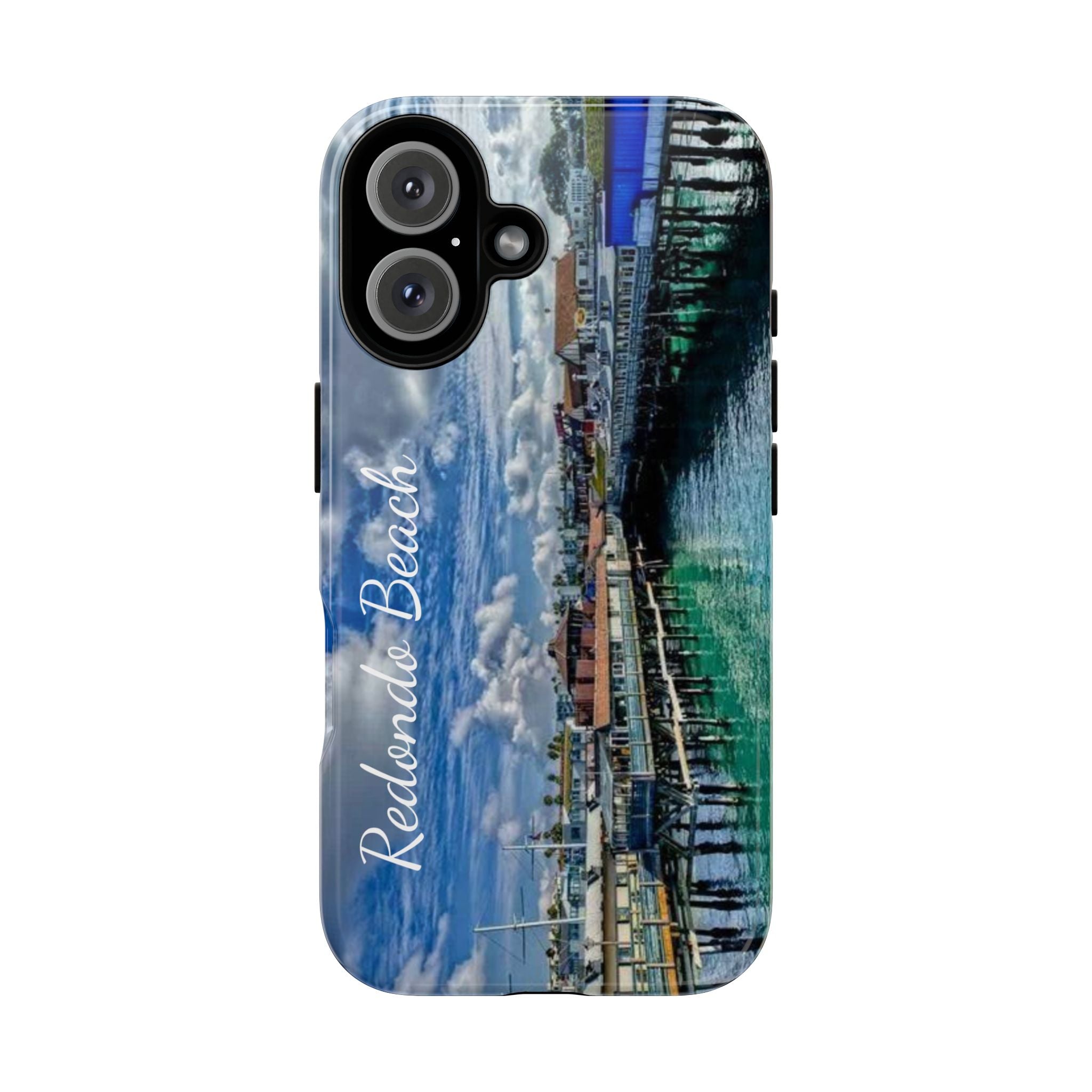 Phone Cases, Redondo Beach California King Harbor Design, Protective Covers, iPhone Accessories, Samsung Accessories, Gift for Travelers