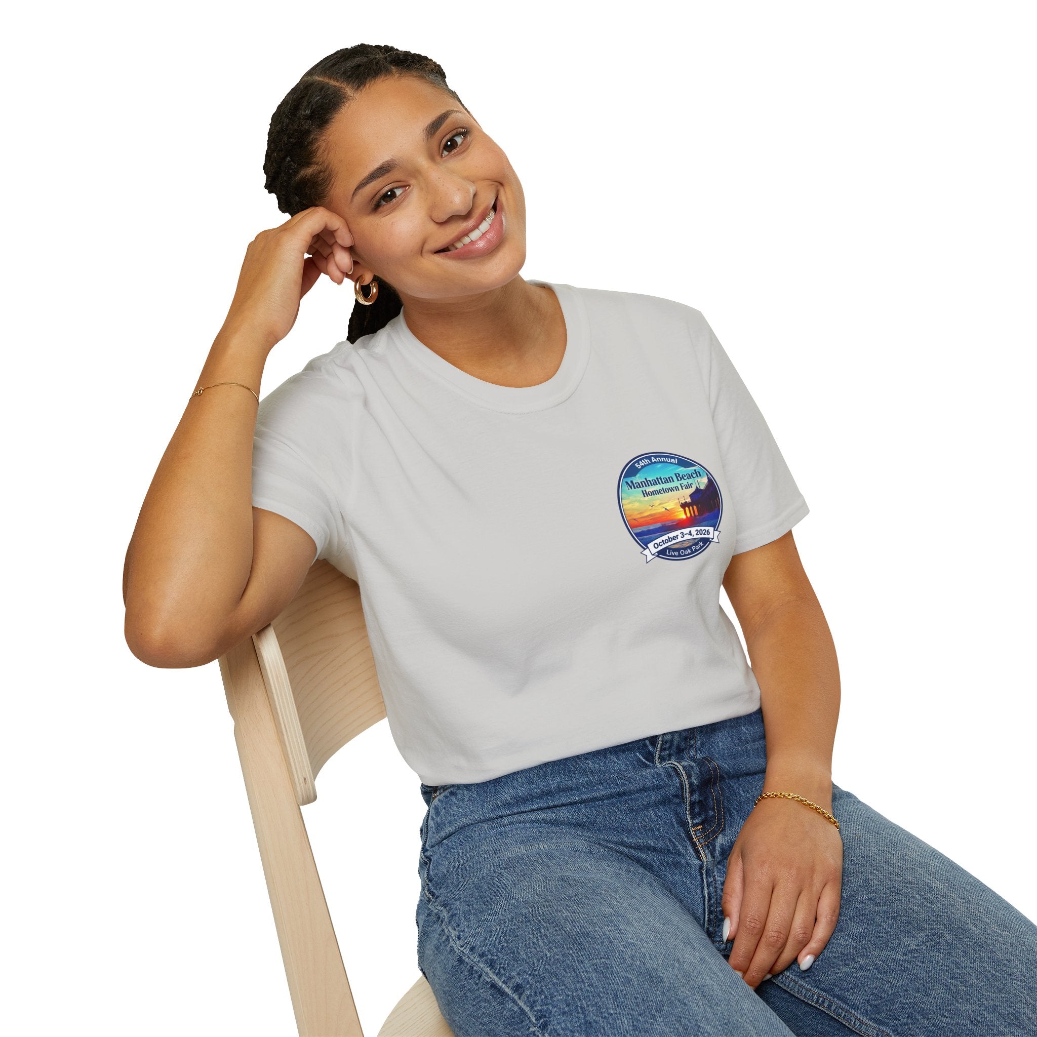 Manhattan Beach Hometown Fair T-Shirt — 54th Annual Sunset Surf Logo (Oct 3-4, 2026)