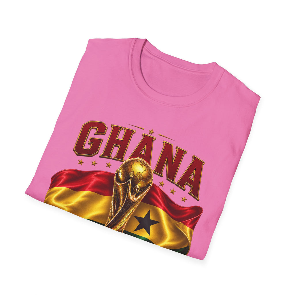 Ghana 2026 World Cup T-Shirt — Flag & Trophy Football Fan Tee