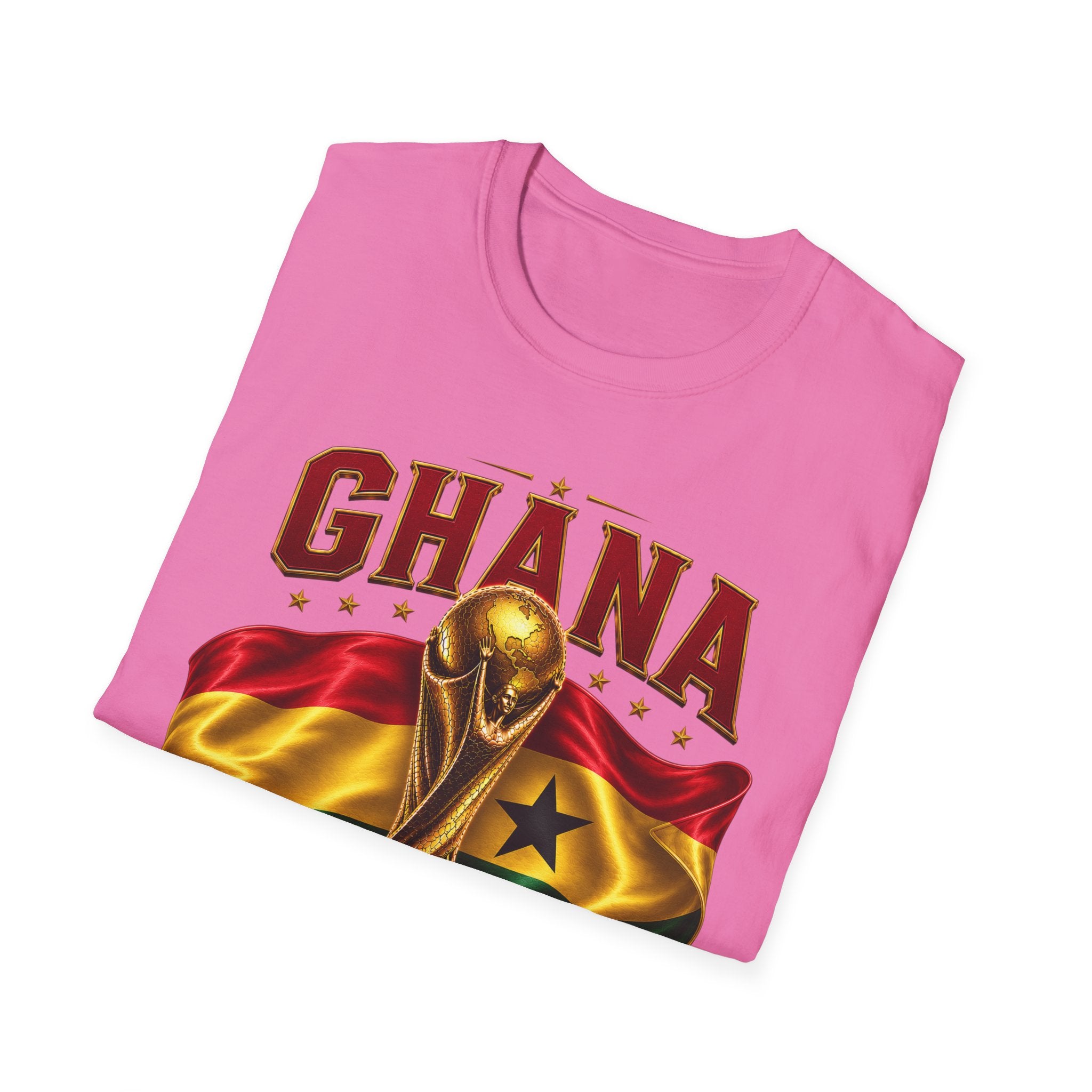 Ghana 2026 World Cup T-Shirt — Flag & Trophy Football Fan Tee