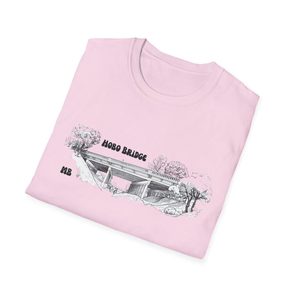 Hobo Bridge Manhattan Beach California Sketch T-Shirt | Hand-Drawn Bridge Illustration IYKYK