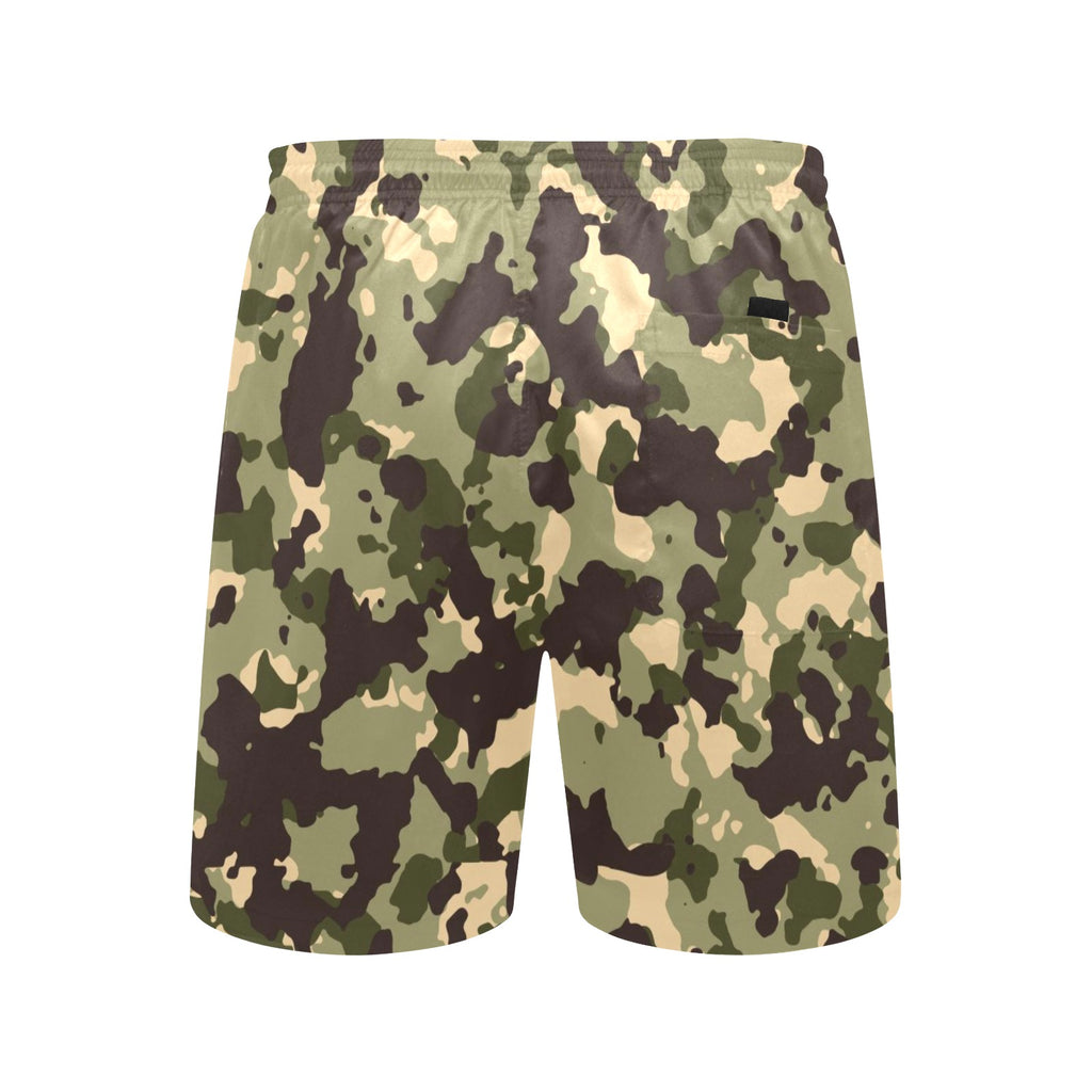 Camouflage Men's Mid-Length Beach Shorts Free Shipping