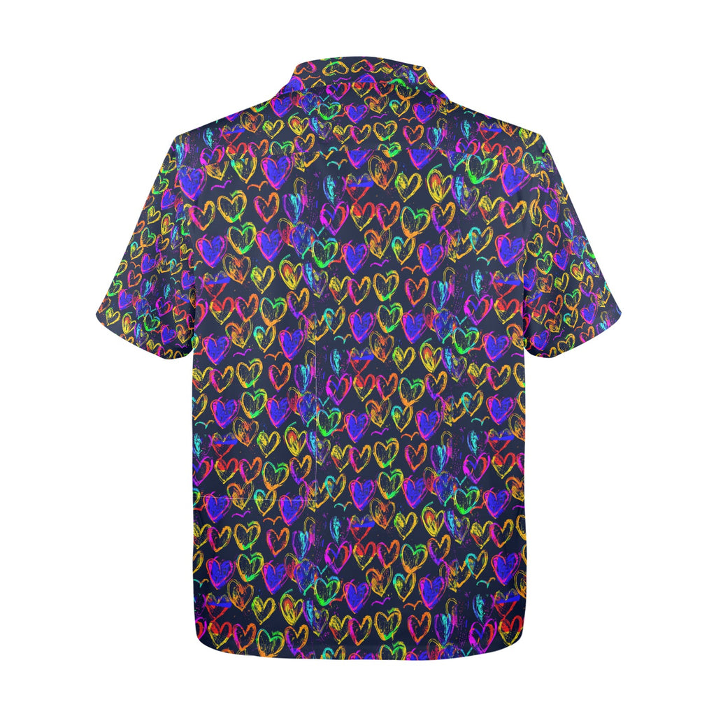 Men's All Over Print Hawaiian Shirt Made In USA Ships to USA Only