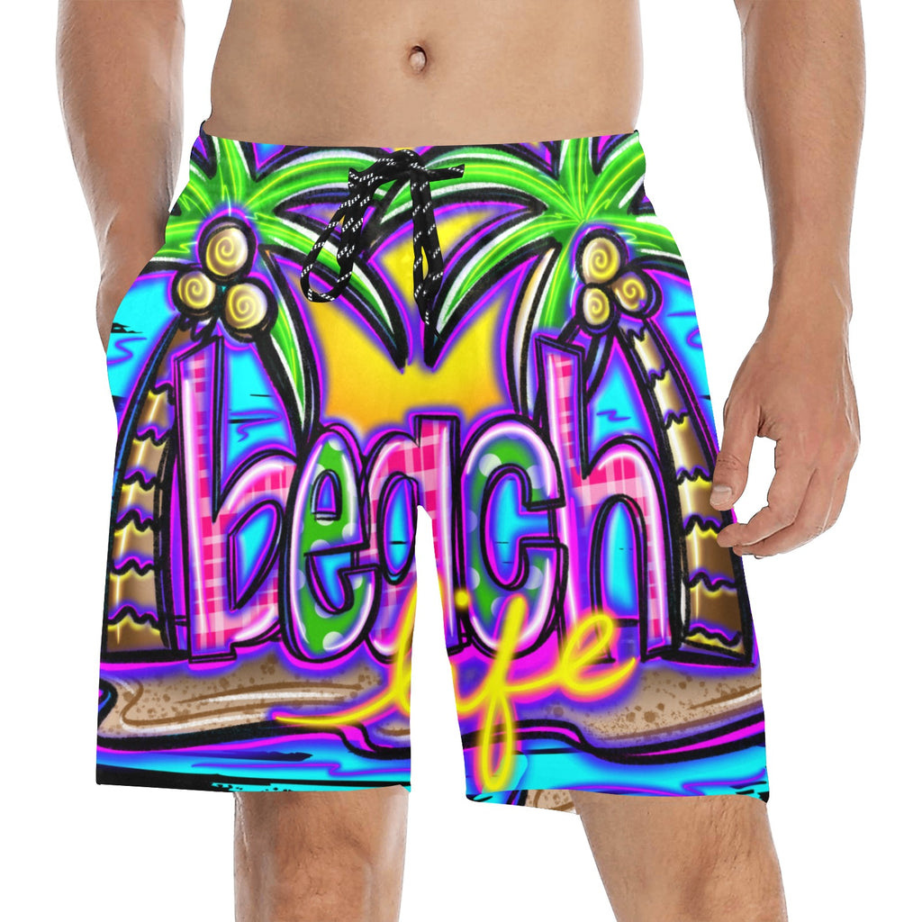 Beach Life Men's Mid-Length Beach Shorts