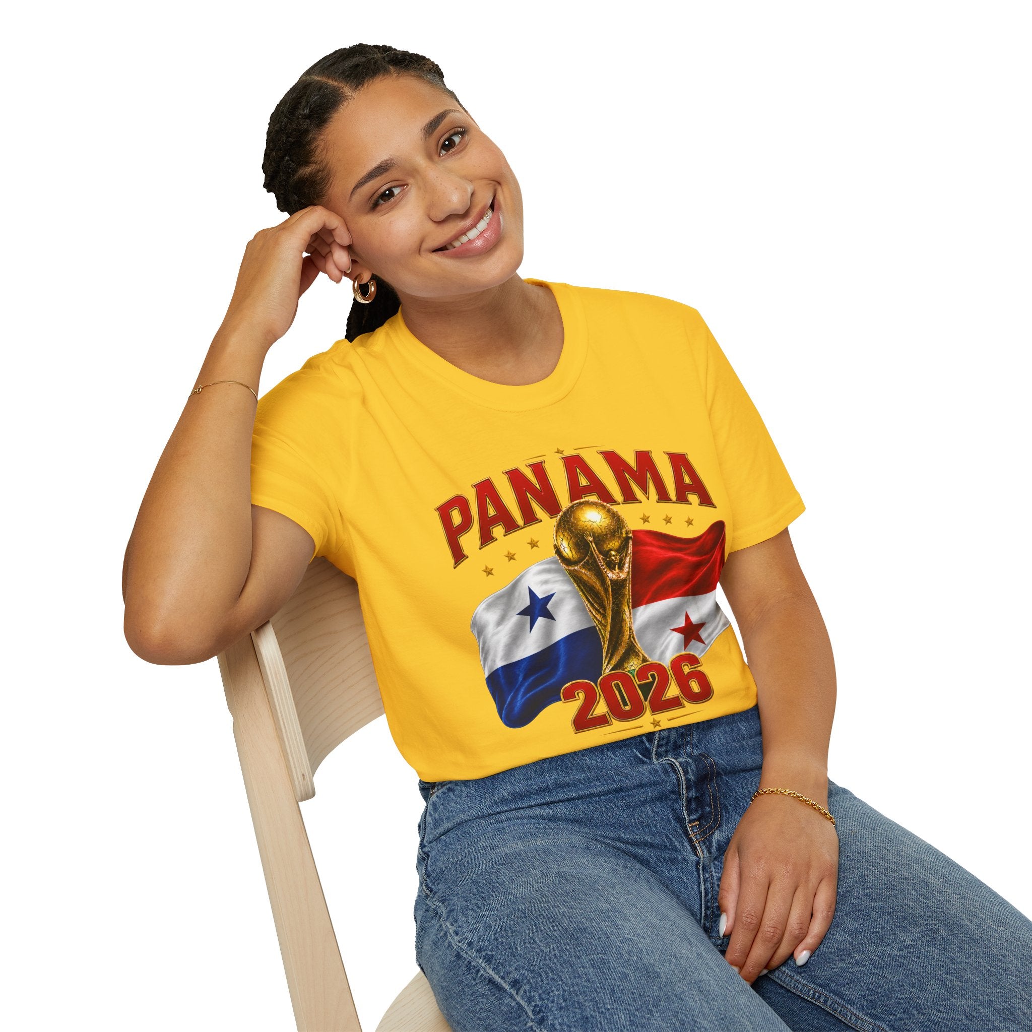 Panama 2026 World Cup T-Shirt — Panama Flag & Trophy Soccer Tee