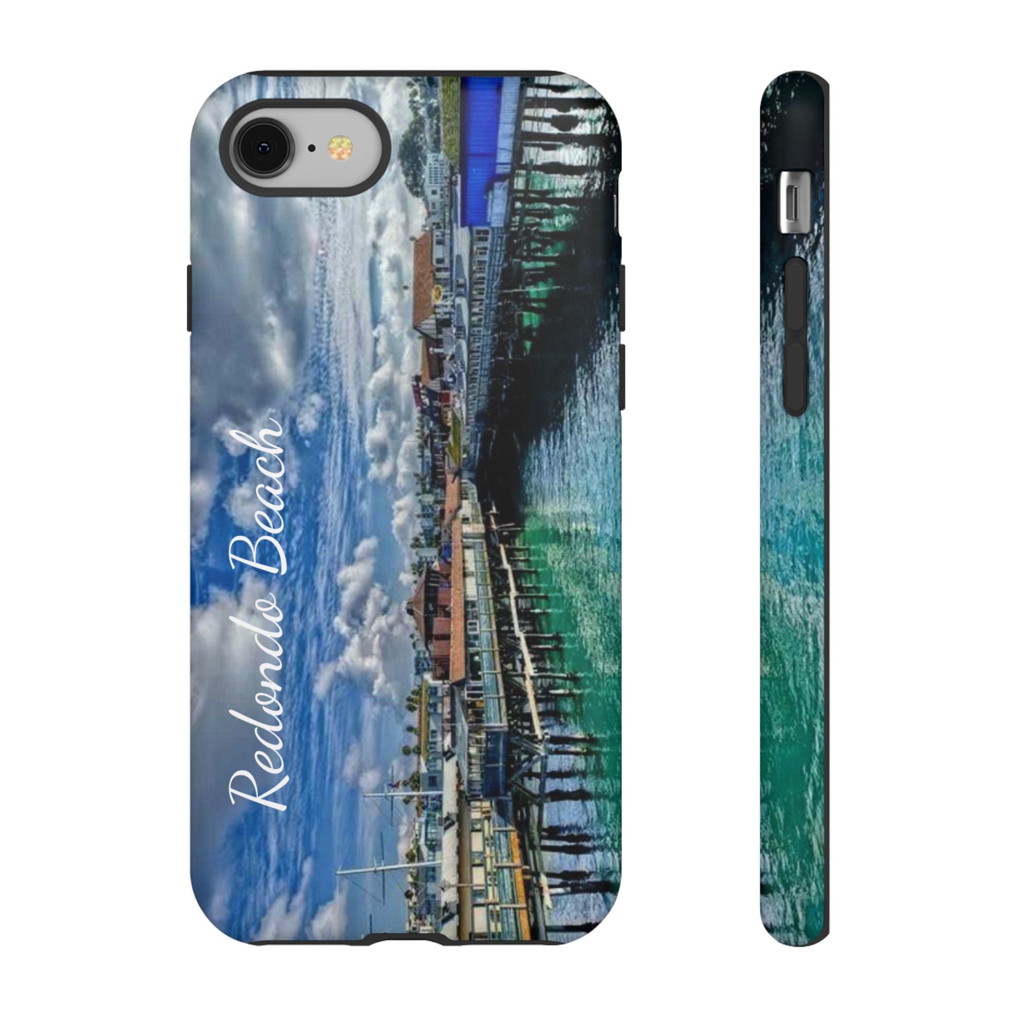 Phone Cases, Redondo Beach California King Harbor Design, Protective Covers, iPhone Accessories, Samsung Accessories, Gift for Travelers