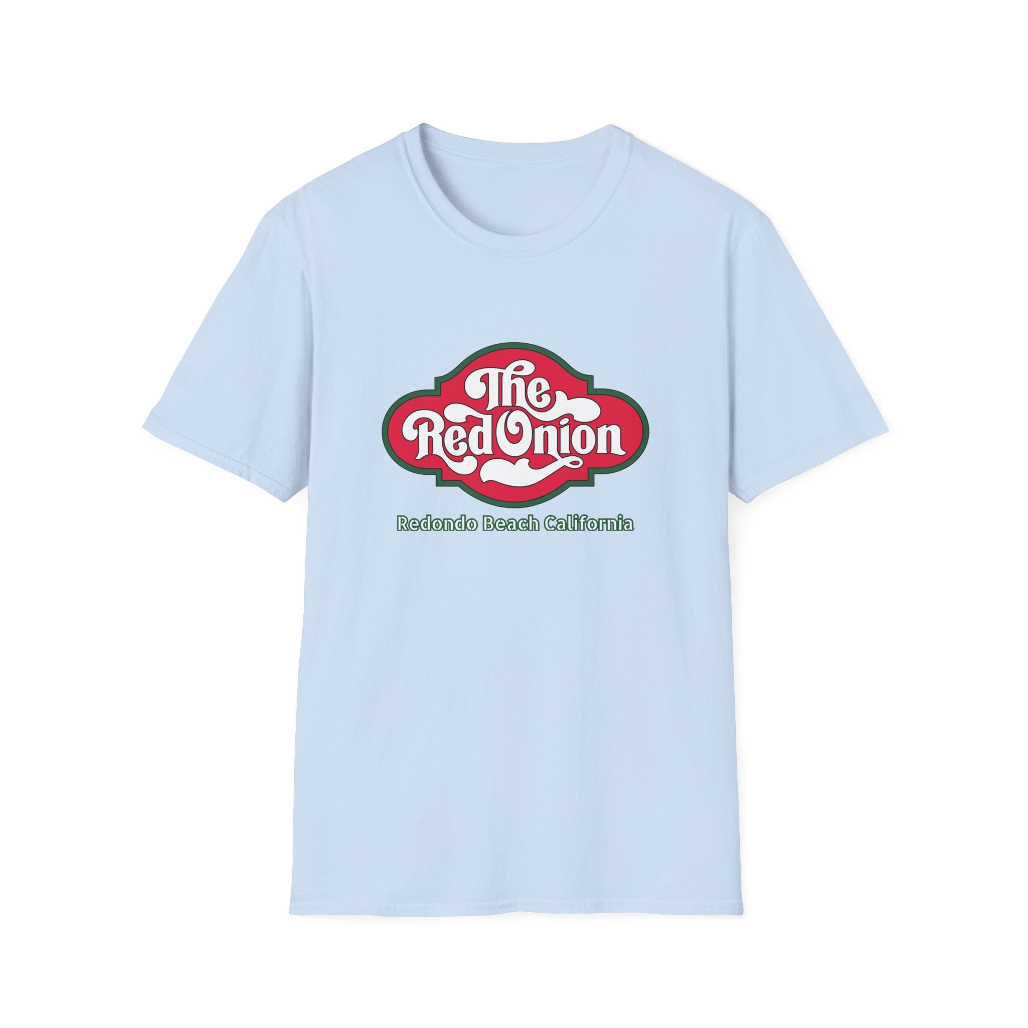Red Onion Redondo Beach California  Restaurant  Retro Tee, Soft Cotton Shirt, Casual Vintage T-Shirt #OldSouthBay.com