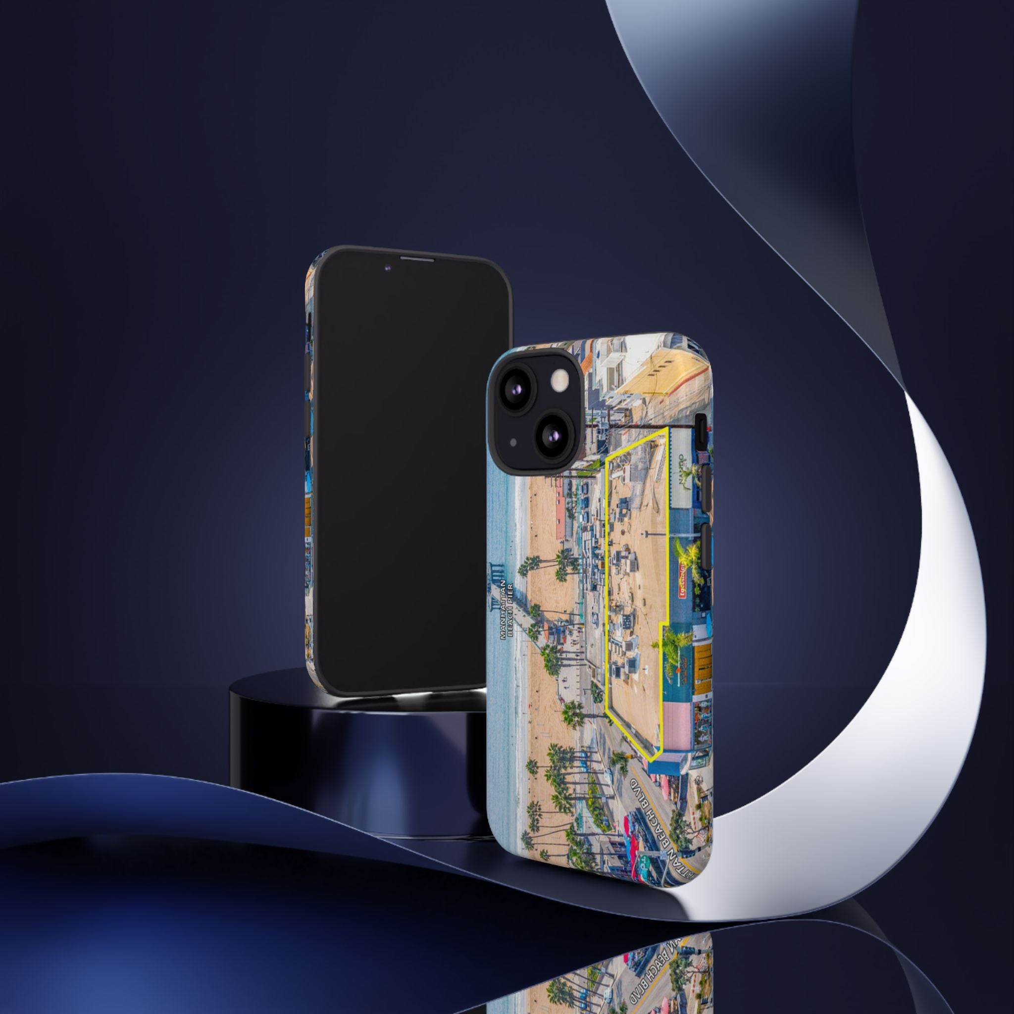 Phone Cases, Manhattan Beach California iPhone Samsung Google Tough Cases, Beach Lovers Gifts, Coastal Accessories, Ocean Phone Covers,