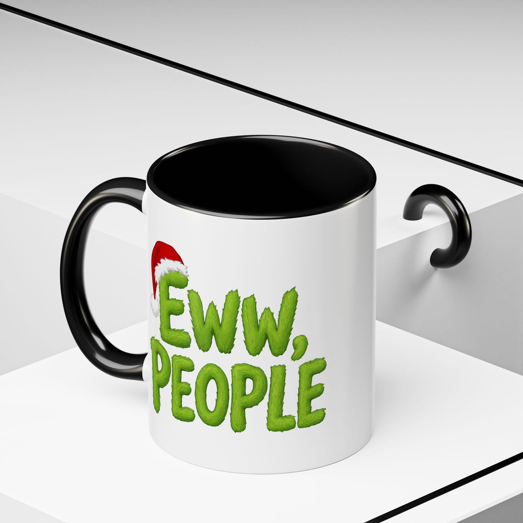 Eww People mug | Accent coffee mug, holiday Santa hat design