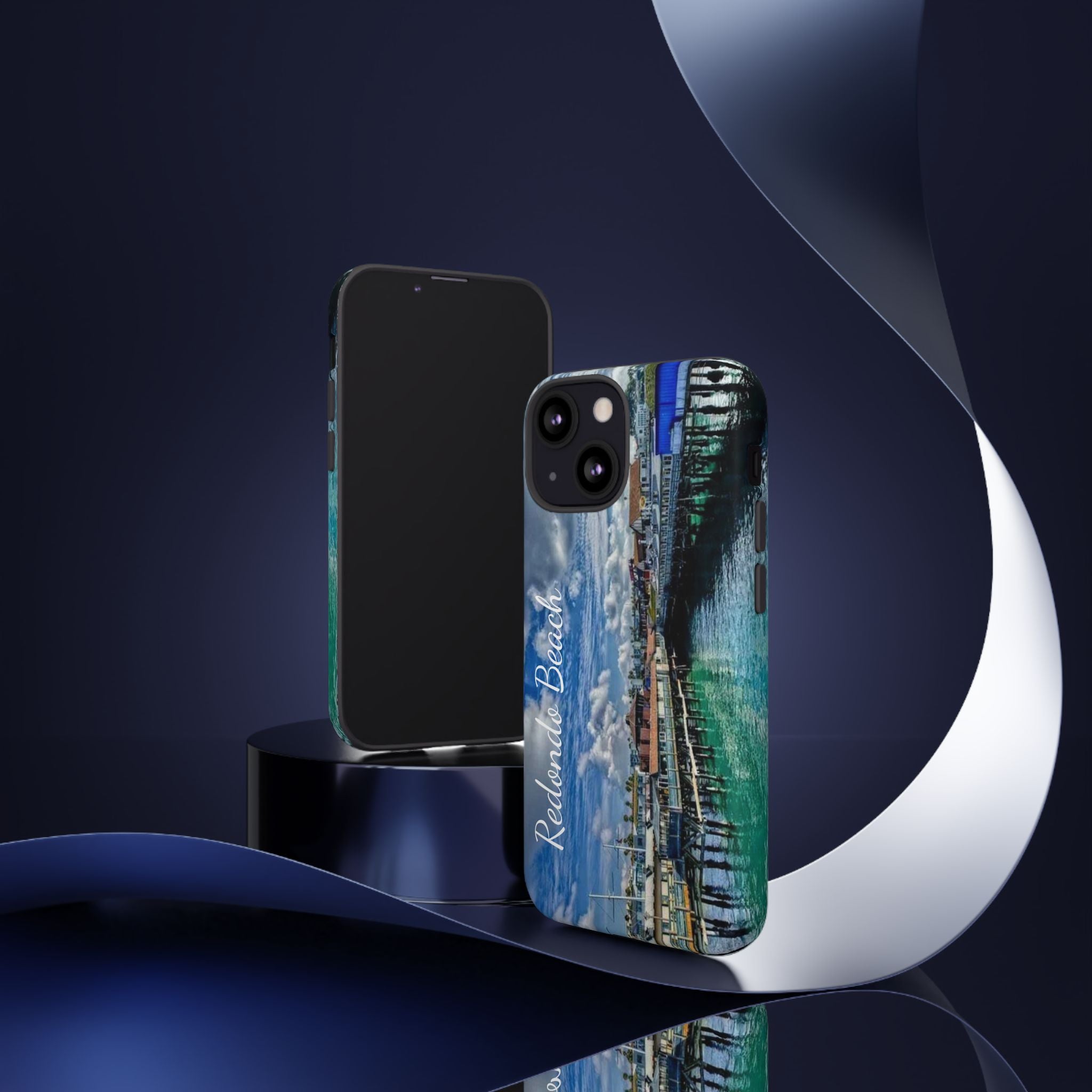 Phone Cases, Redondo Beach California King Harbor Design, Protective Covers, iPhone Accessories, Samsung Accessories, Gift for Travelers