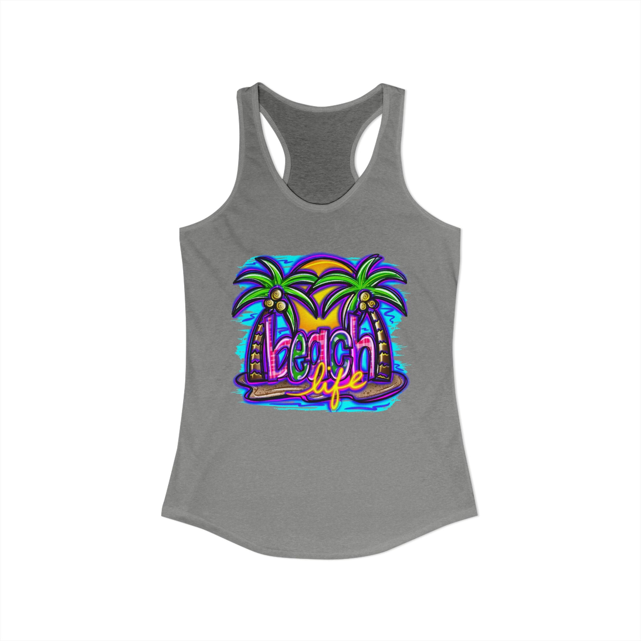 Beach Life Racerback Tank — Women's Beachy Summer Tank Top