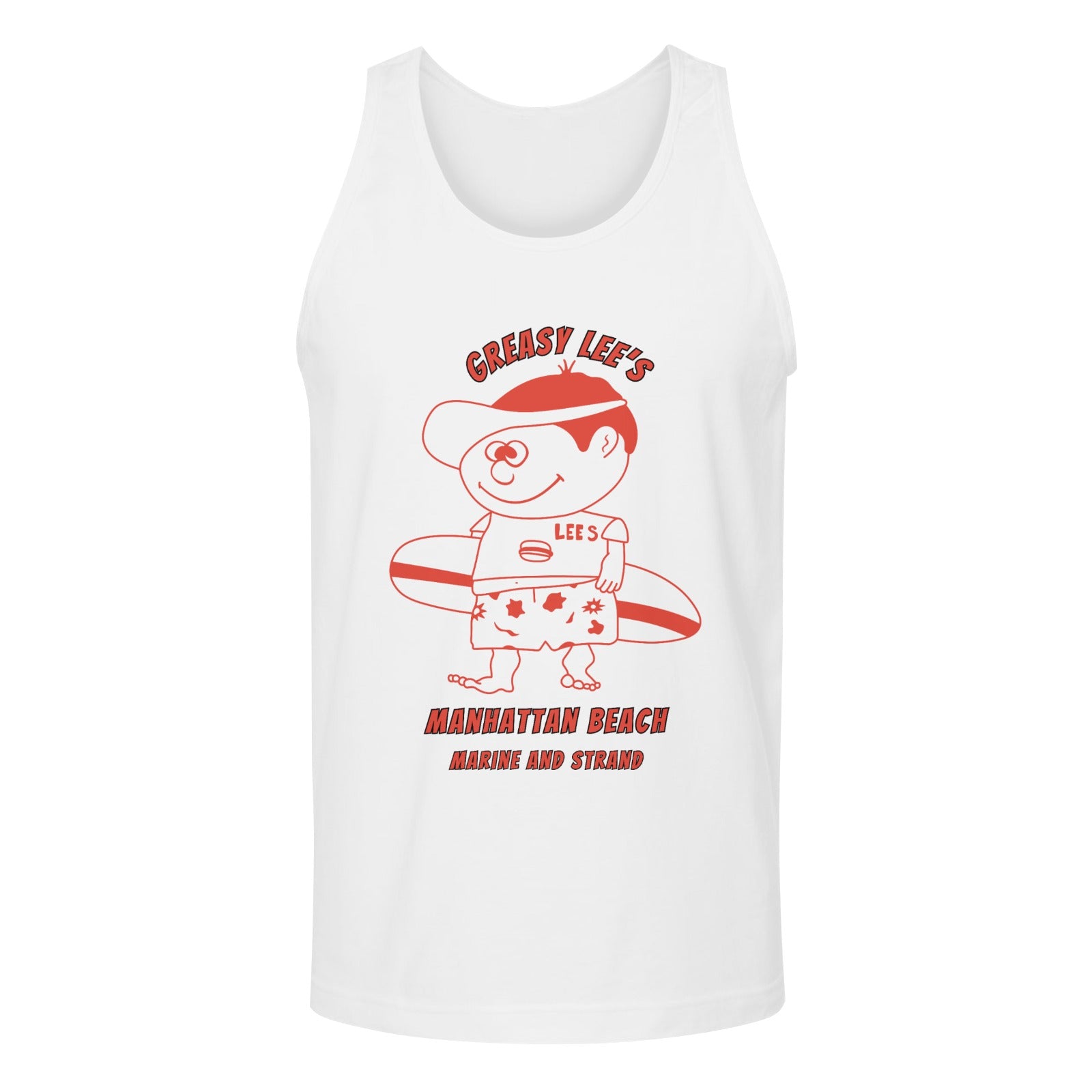 Greasy Lee's Marine Street Manhattan Beach Men's Tank Top Made in USA IYKYK