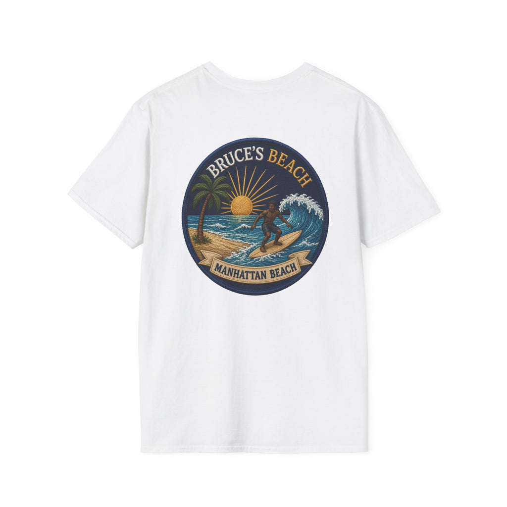 Bruce's Beach Manhattan Beach Surf Patch T-Shirt