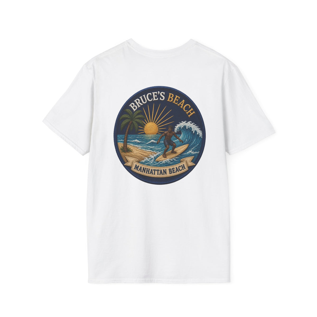 Bruce's Beach Manhattan Beach Surf Patch T-Shirt