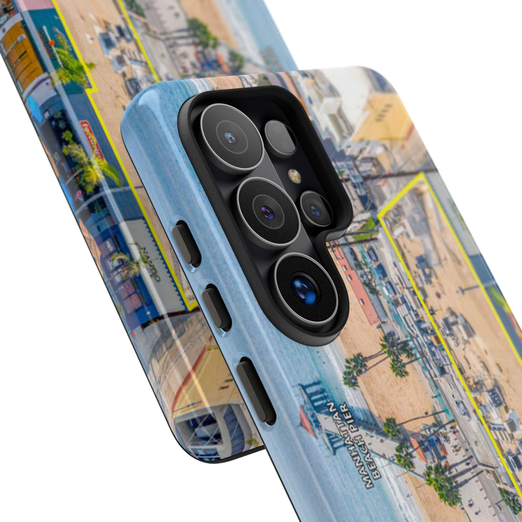 Phone Cases, Manhattan Beach California iPhone Samsung Google Tough Cases, Beach Lovers Gifts, Coastal Accessories, Ocean Phone Covers,