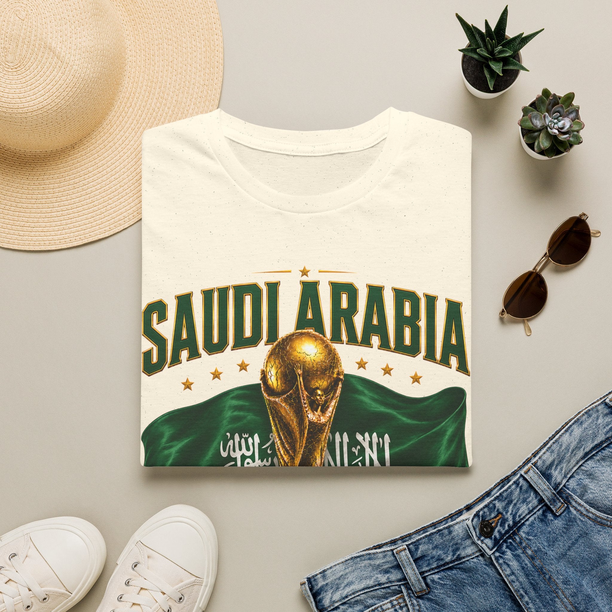 Saudi Arabia 2026 World Cup T-Shirt – Soccer Champion Trophy Design