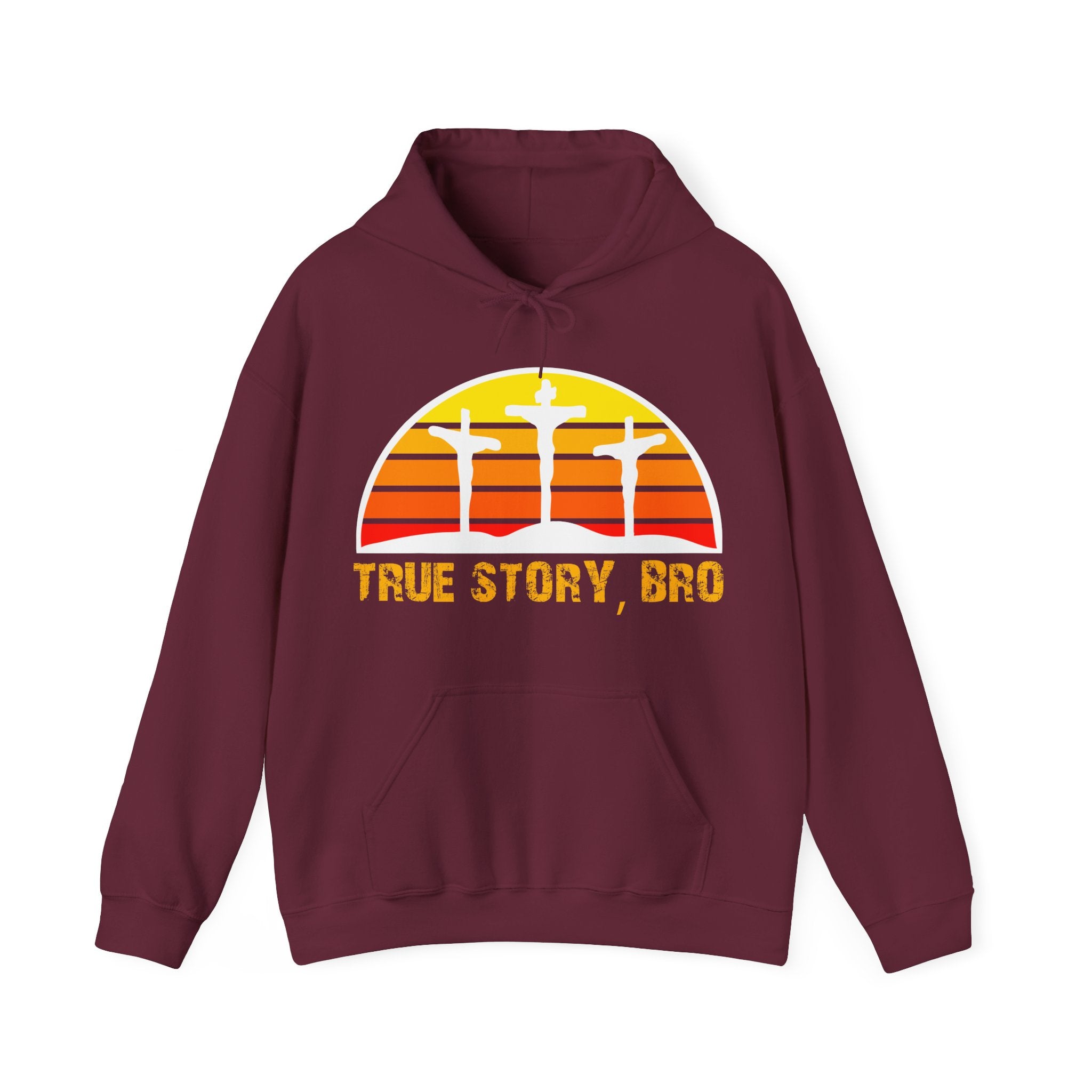 True Story Bro - Printed Both Sides) Unisex Heavy Blend Hooded Sweatshirt