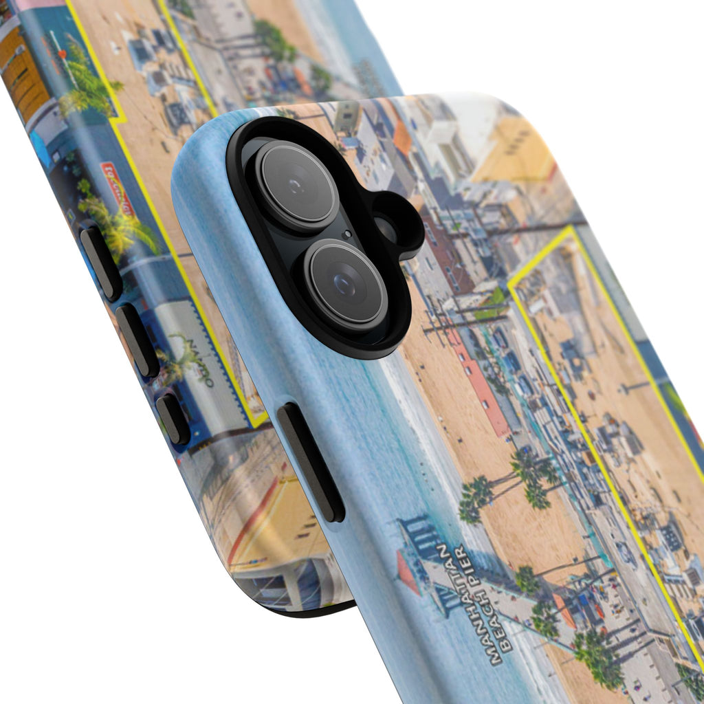 Phone Cases, Manhattan Beach California iPhone Samsung Google Tough Cases, Beach Lovers Gifts, Coastal Accessories, Ocean Phone Covers,