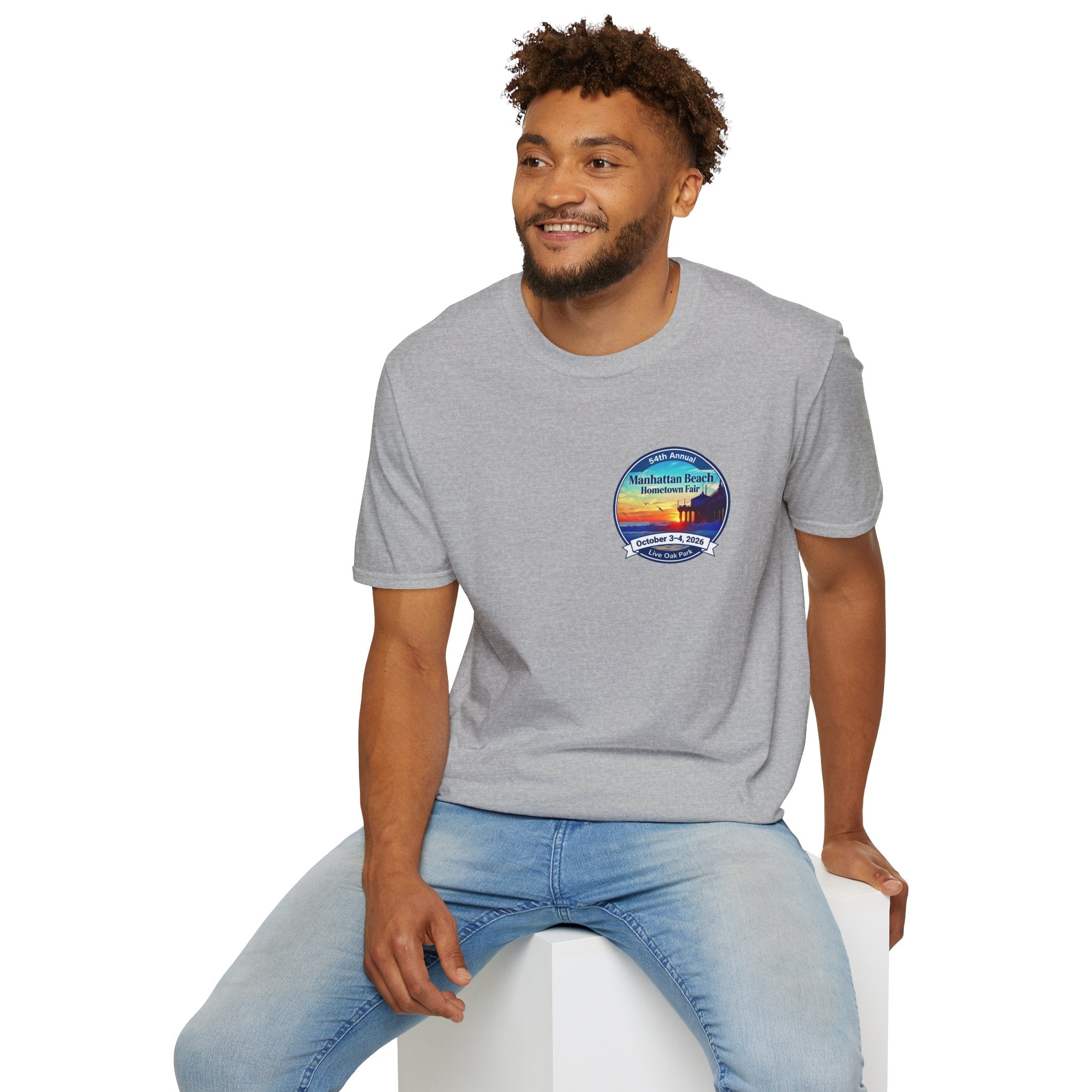 Manhattan Beach Hometown Fair T-Shirt — 54th Annual Sunset Surf Logo (Oct 3-4, 2026)
