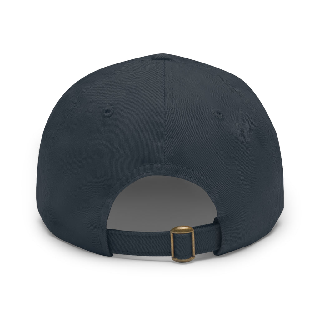 Proud to be Called Beach Trash Manhattan Beach  Leather Patch Dad Hat — Vintage Manhattan Beach Logo