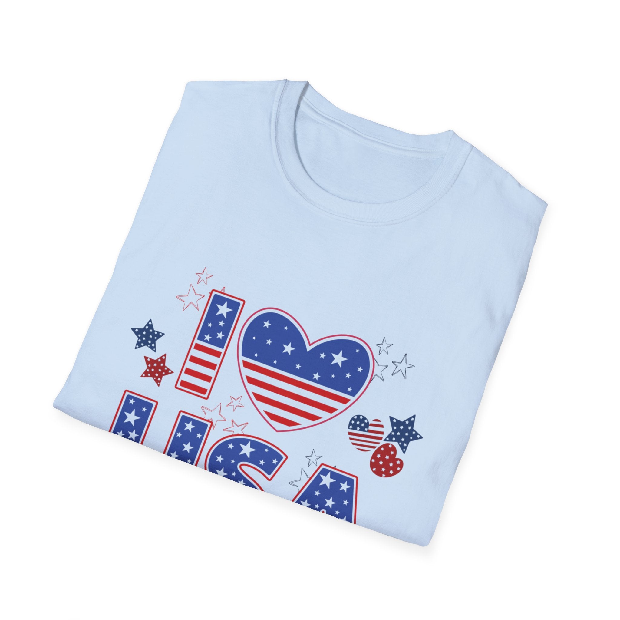 I Love the USA T-Shirt | American Flag Patriotic Fourth of July