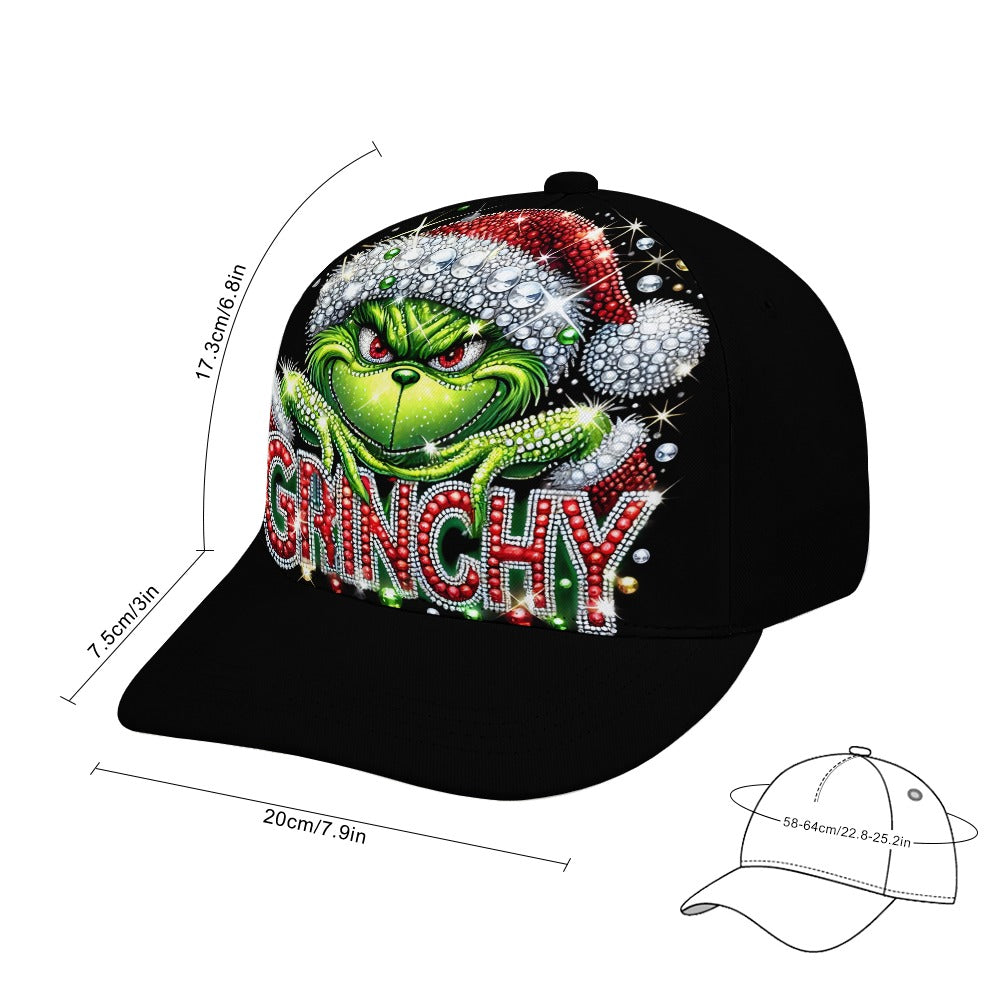 Grinchy Christmas Baseball Cap #Christmas