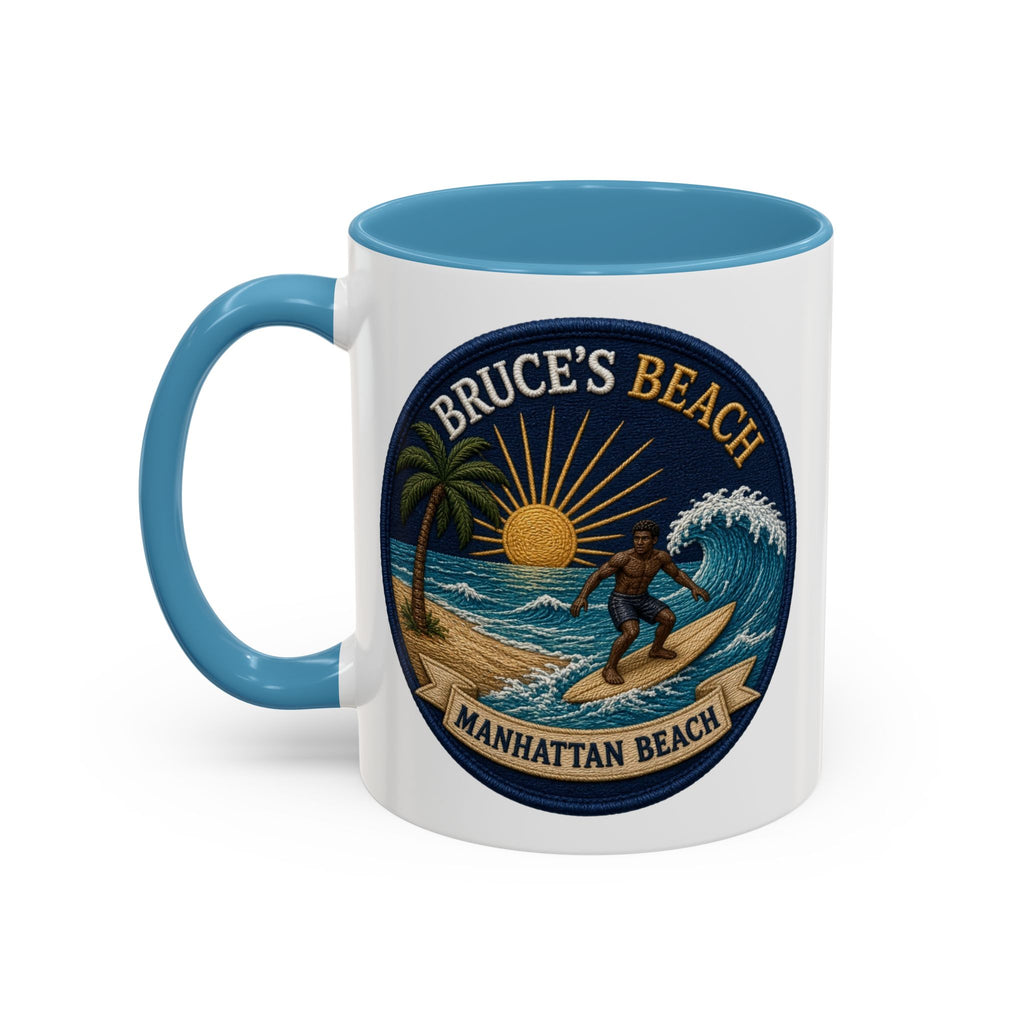 Bruce's Beach Manhattan Beach Surf Mug – Accent Coffee Cup (11/15oz)