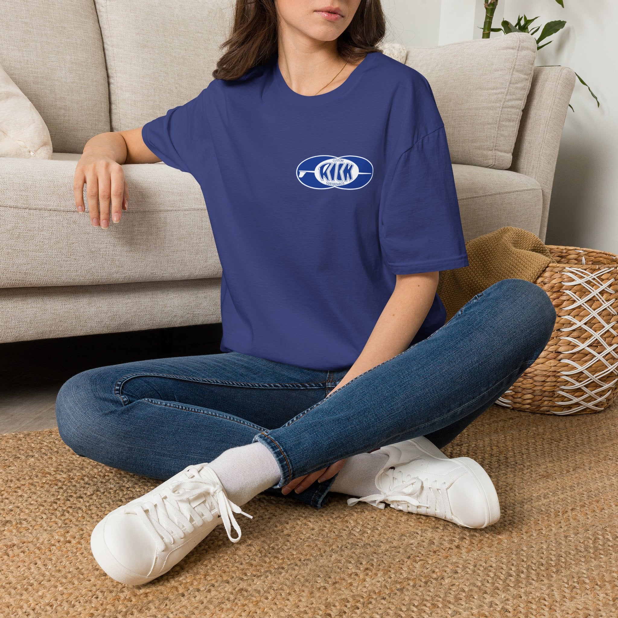Rick Surfboards Unisex Softstyle T-Shirt Old School Hermosa Beach