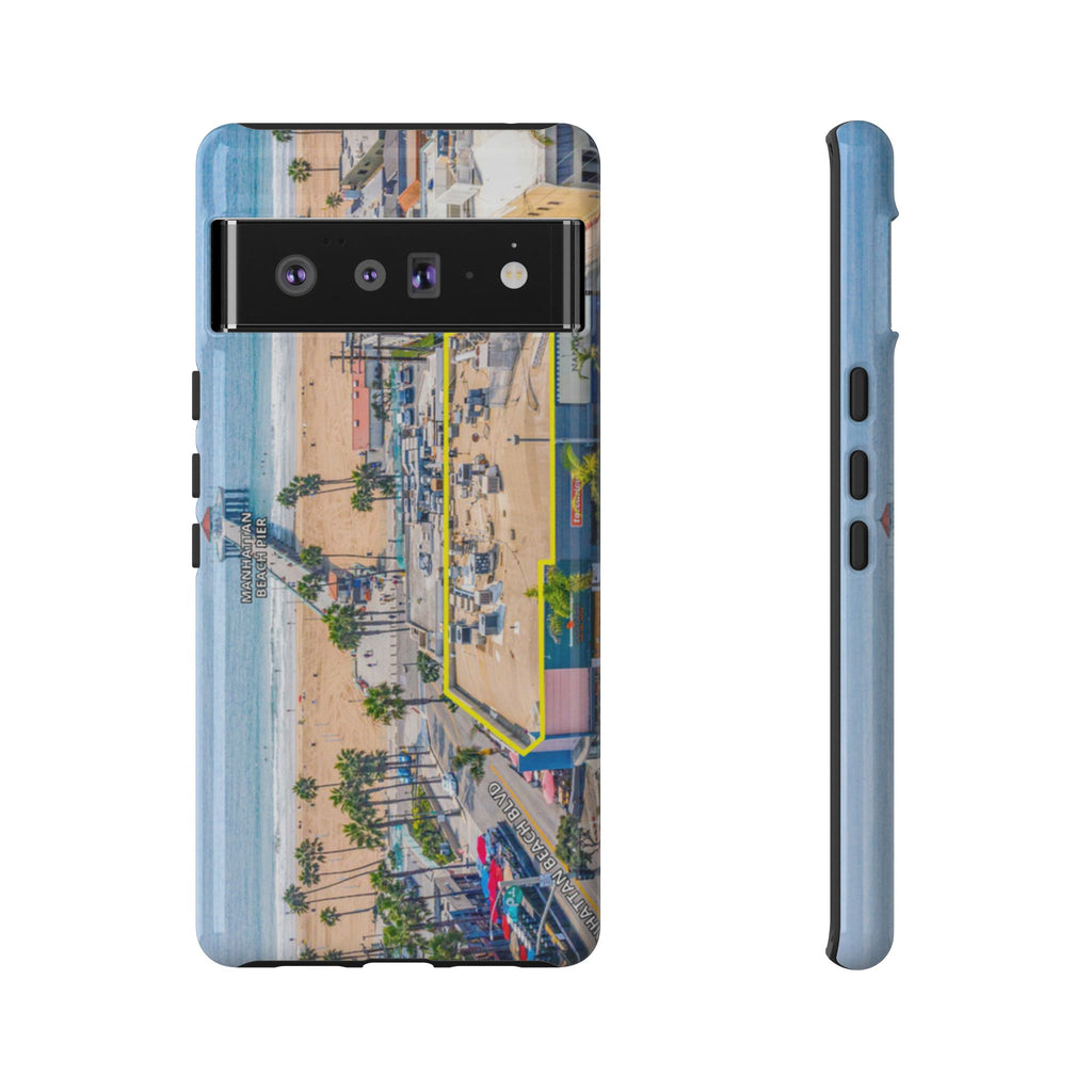 Phone Cases, Manhattan Beach California iPhone Samsung Google Tough Cases, Beach Lovers Gifts, Coastal Accessories, Ocean Phone Covers,