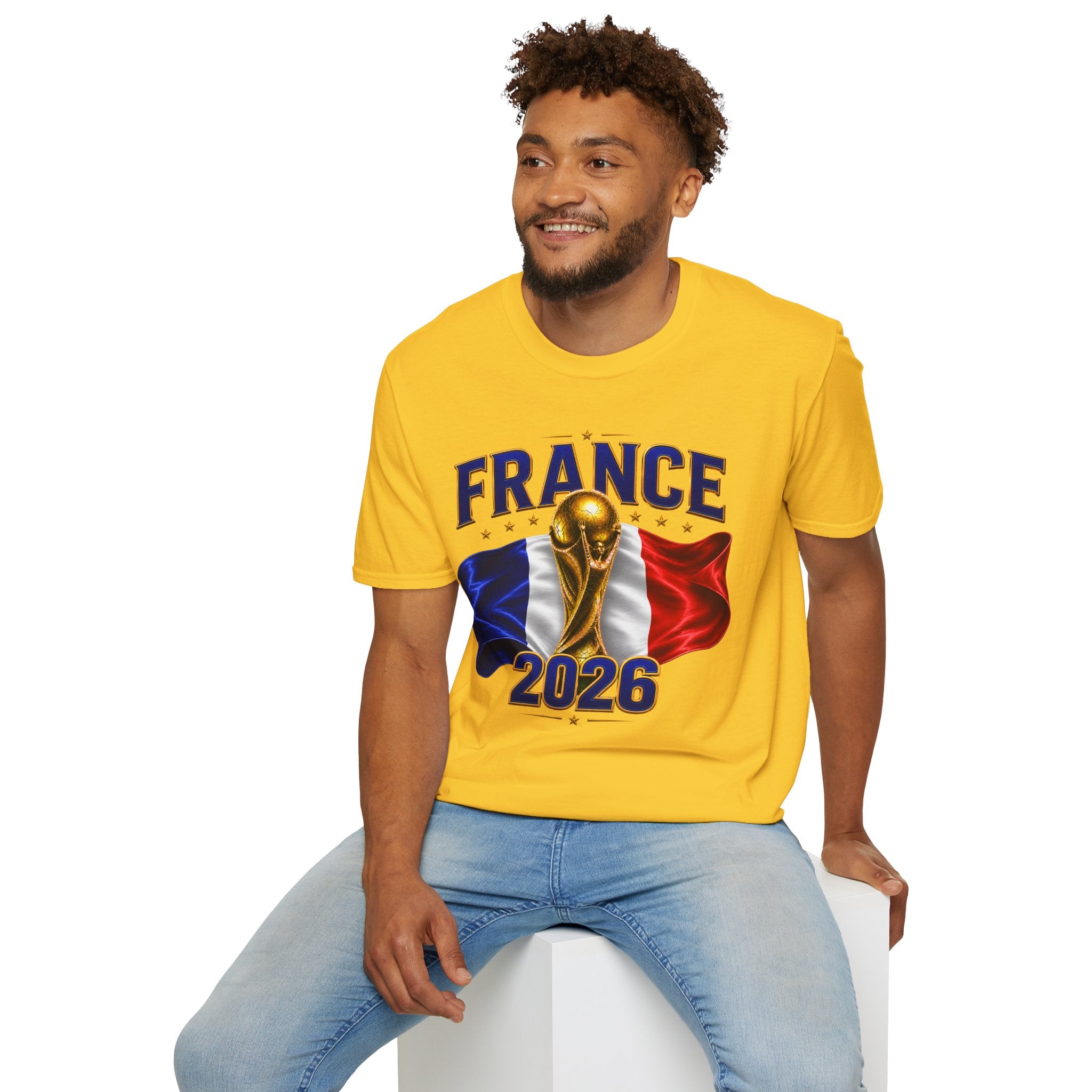 France World Cup 2026 T-Shirt — French Flag & Trophy Soccer Tee