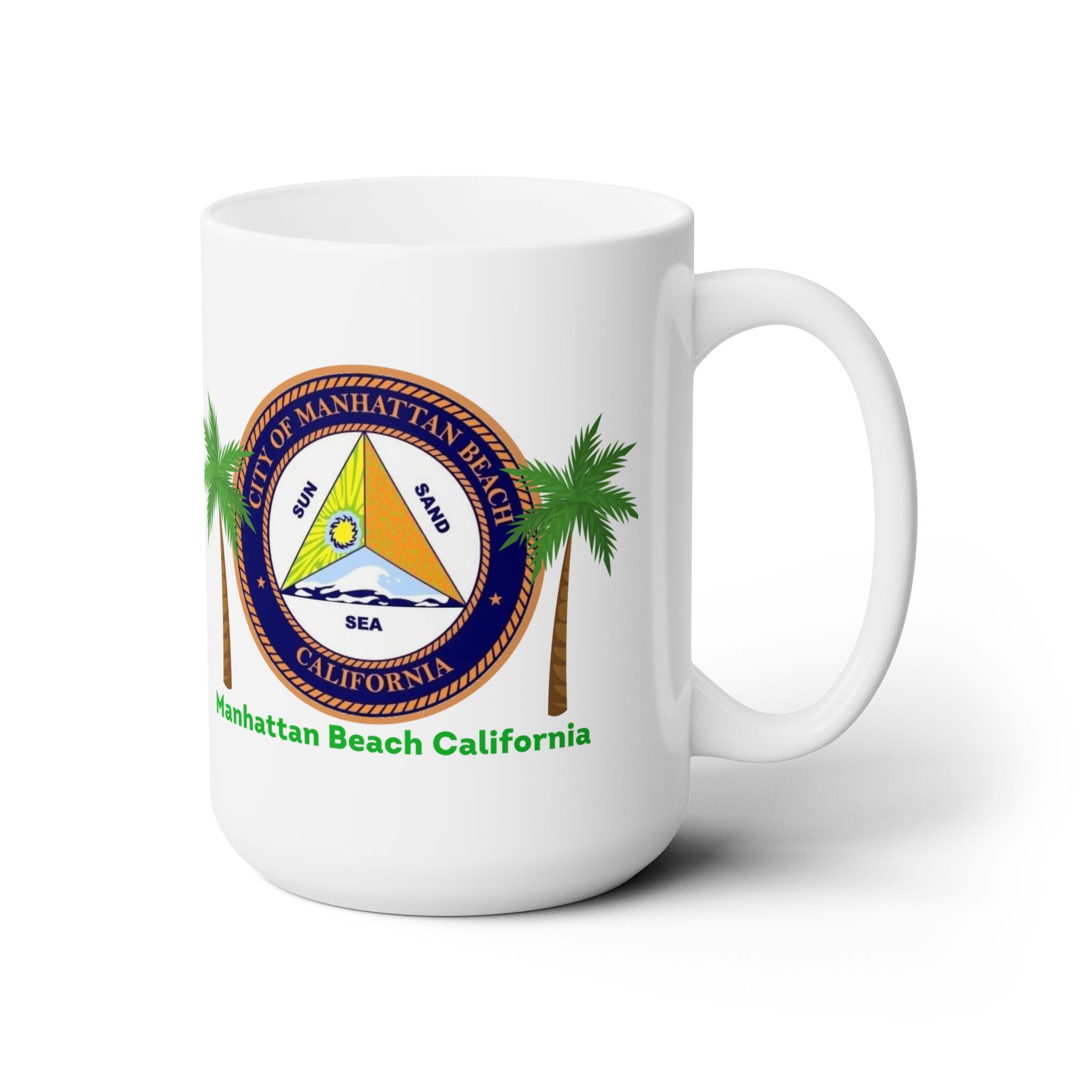 Manhattan Beach California Ceramic Mug 15oz