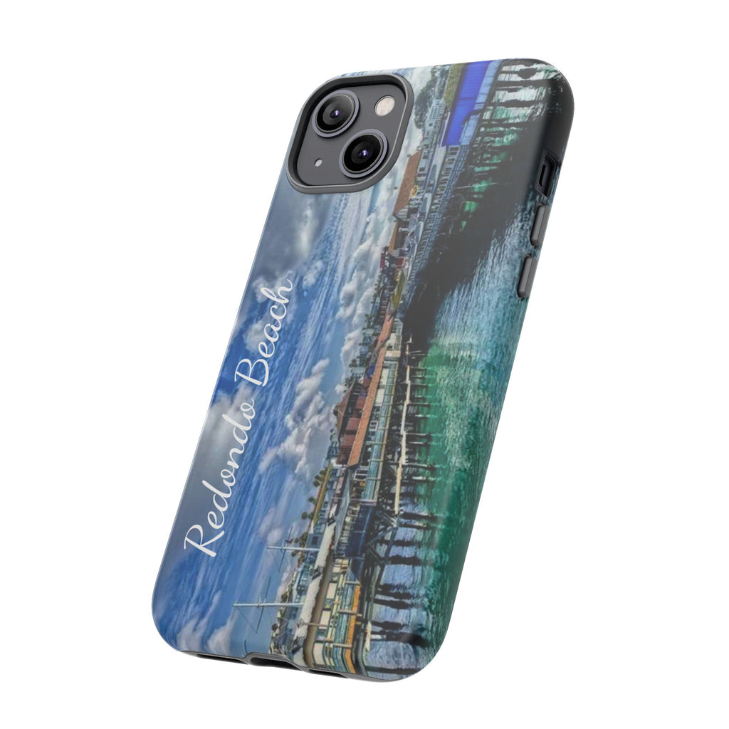 Phone Cases, Redondo Beach California King Harbor Design, Protective Covers, iPhone Accessories, Samsung Accessories, Gift for Travelers