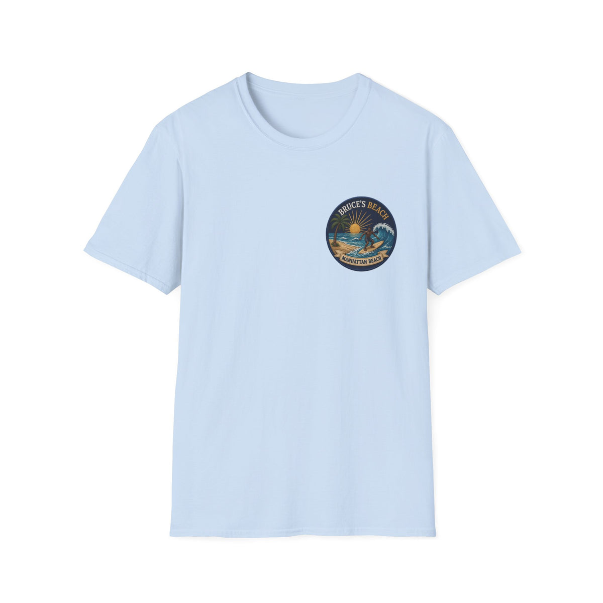 Bruce's Beach Manhattan Beach Surf Patch T-Shirt