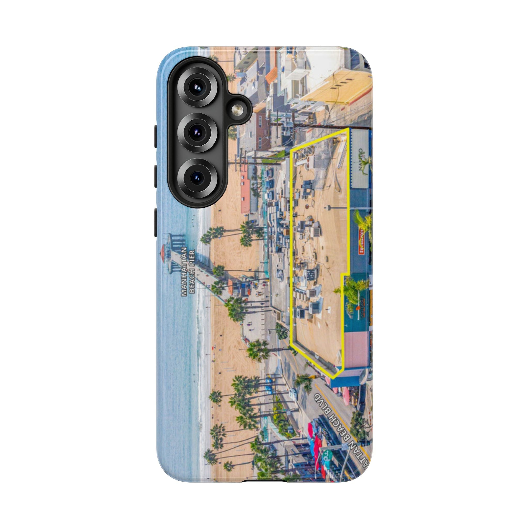 Phone Cases, Manhattan Beach California iPhone Samsung Google Tough Cases, Beach Lovers Gifts, Coastal Accessories, Ocean Phone Covers,