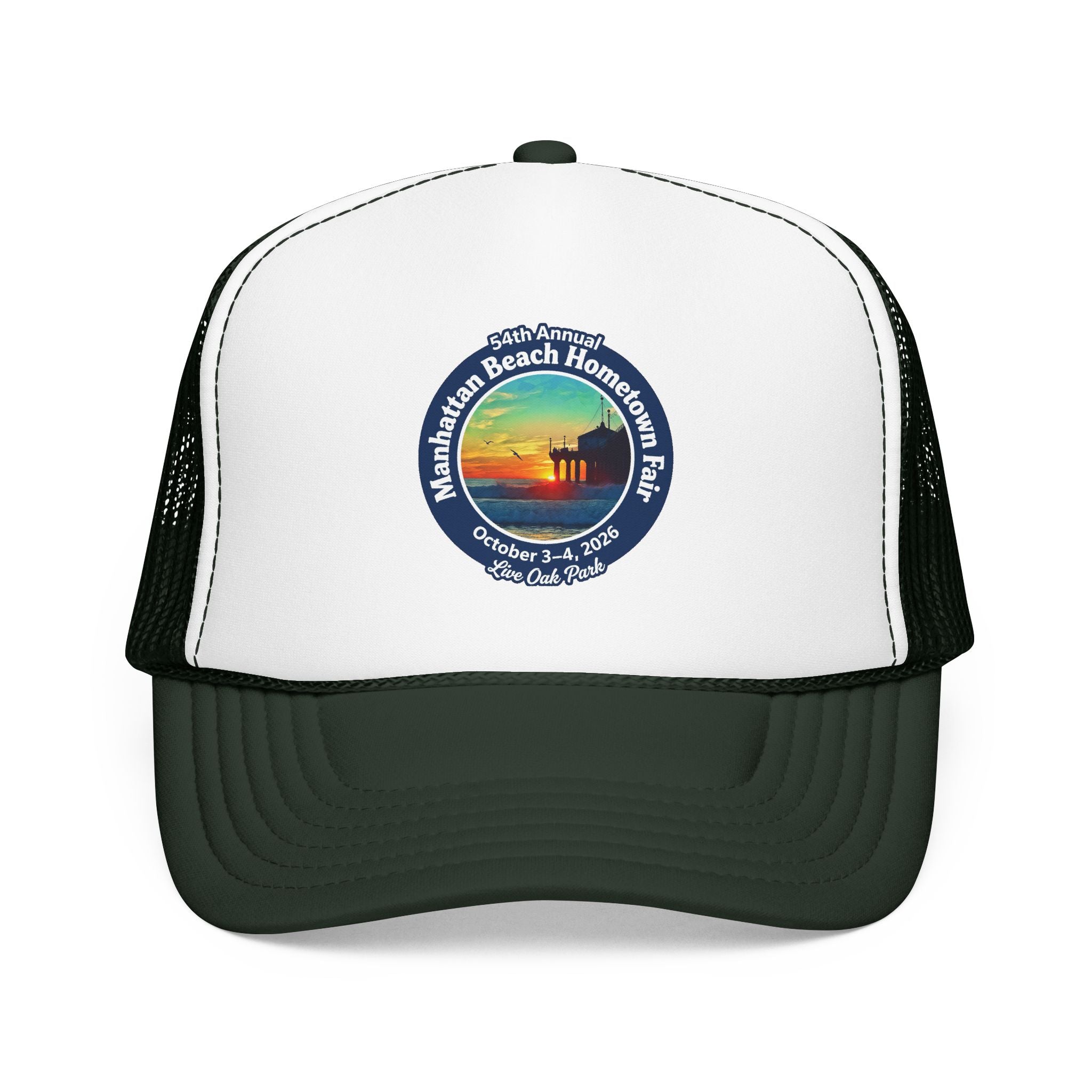 Trucker Hat — Manhattan Beach Hometown Fair Sunset Logo