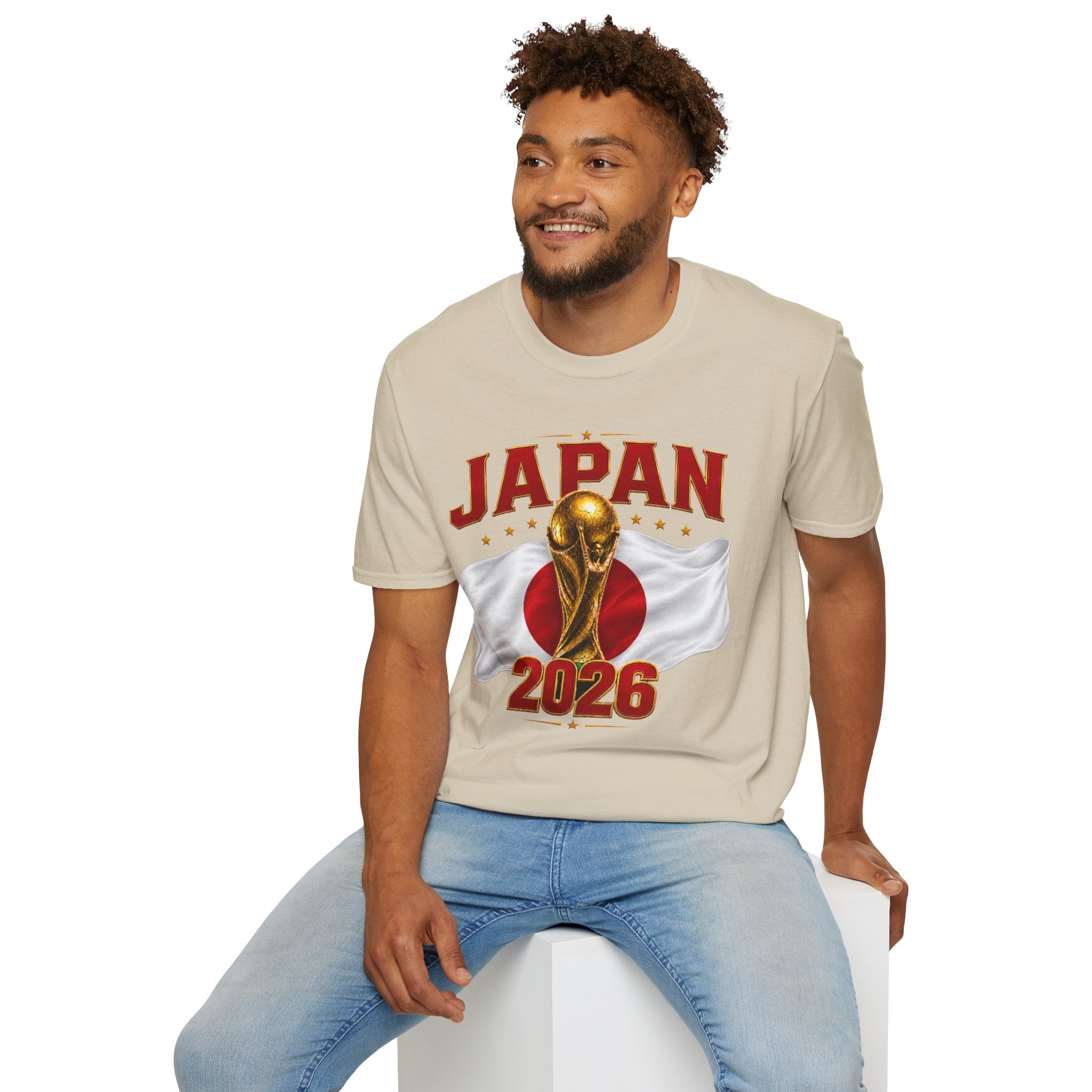 Japan 2026 World Cup T-Shirt — Golden Trophy Soccer Fan Tee