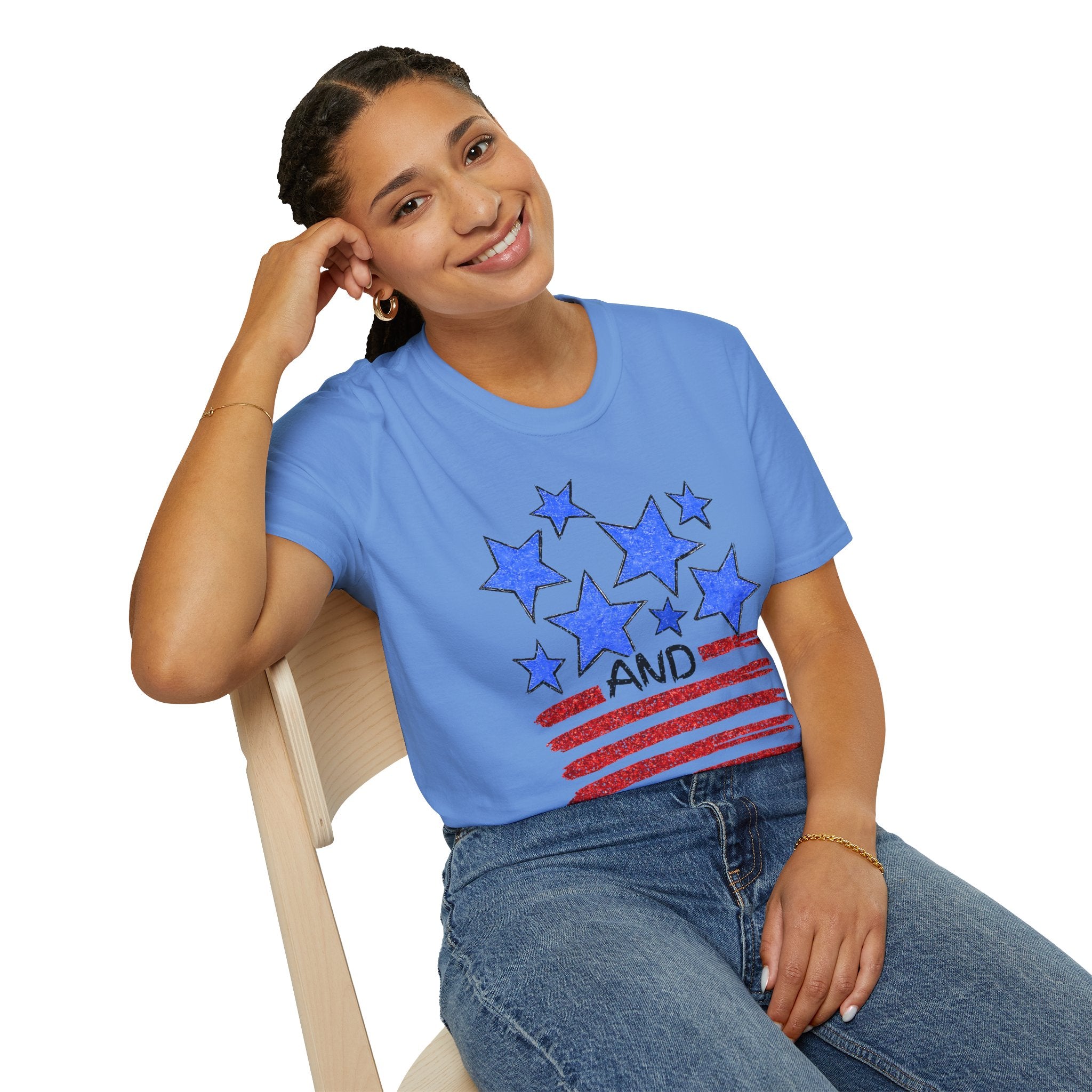 Stars and Stripes T-Shirt — Flag Graphic Patriotic Tee