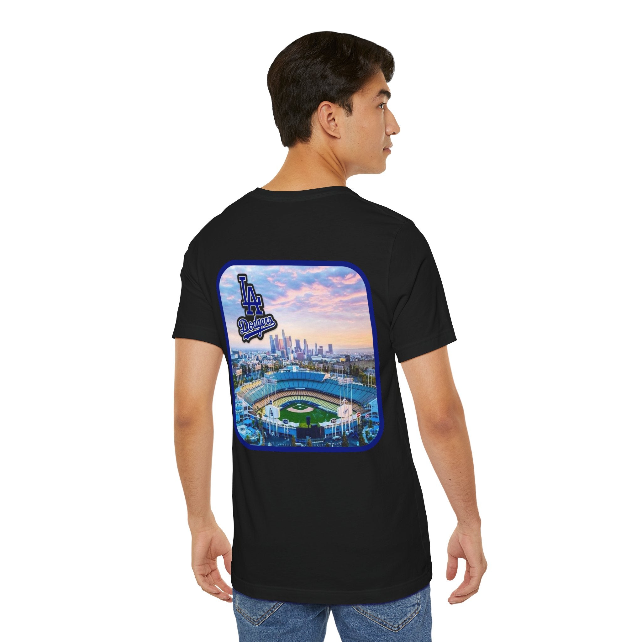 Los Angeles (Front and Back Printing) Mens Womans Jersey Short Sleeve Tee