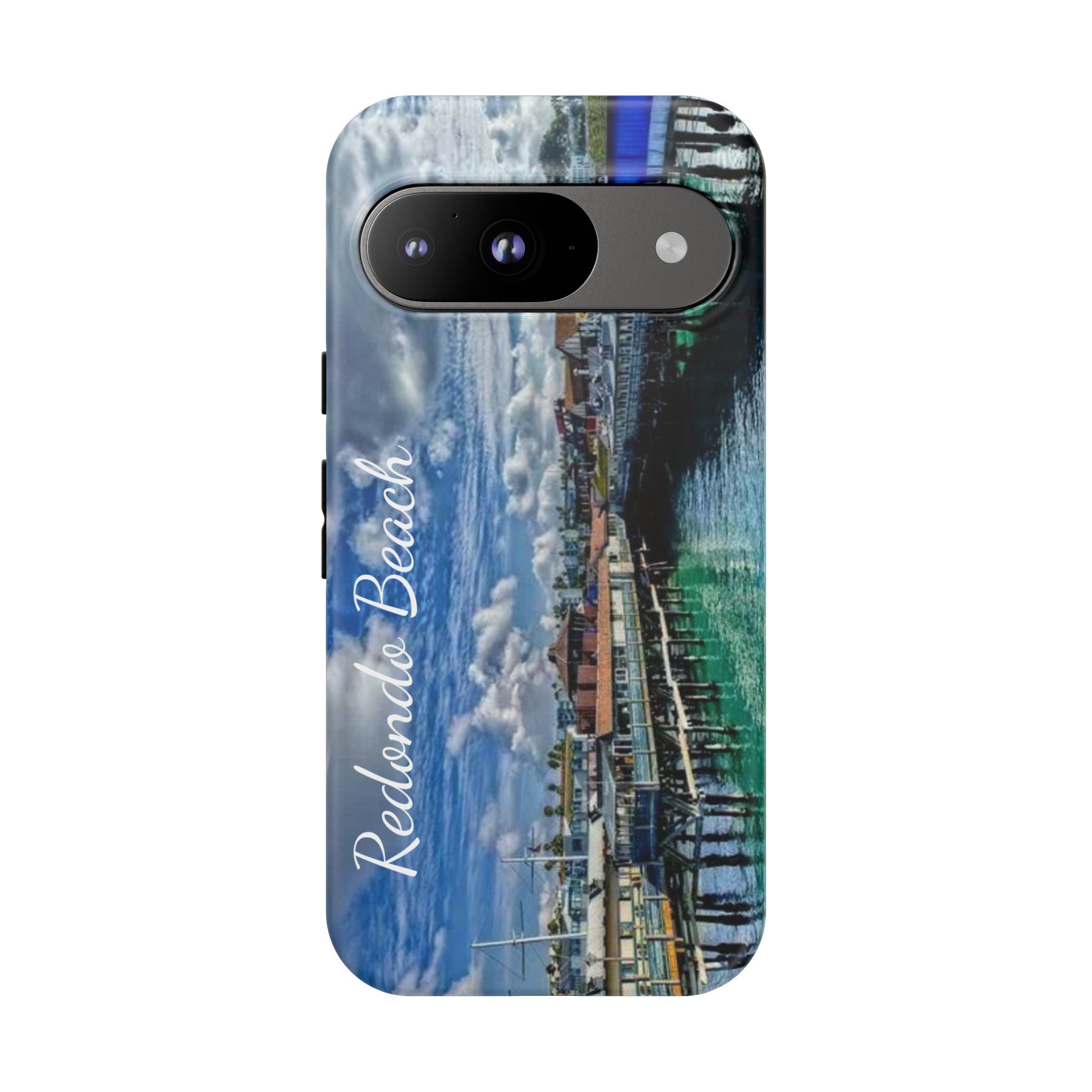 Phone Cases, Redondo Beach California King Harbor Design, Protective Covers, iPhone Accessories, Samsung Accessories, Gift for Travelers