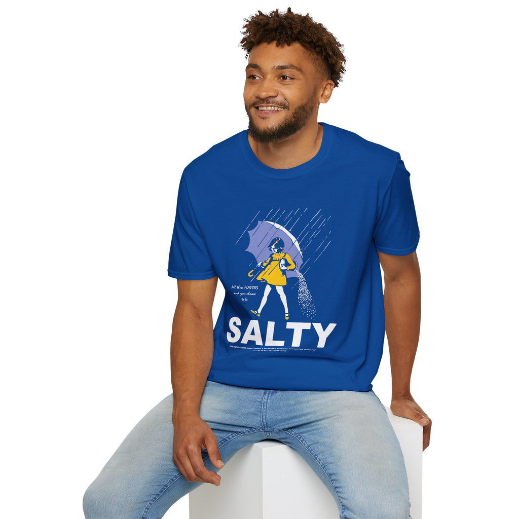 Salty Rainy Day Graphic T-Shirt — Girl with Umbrella Illustration