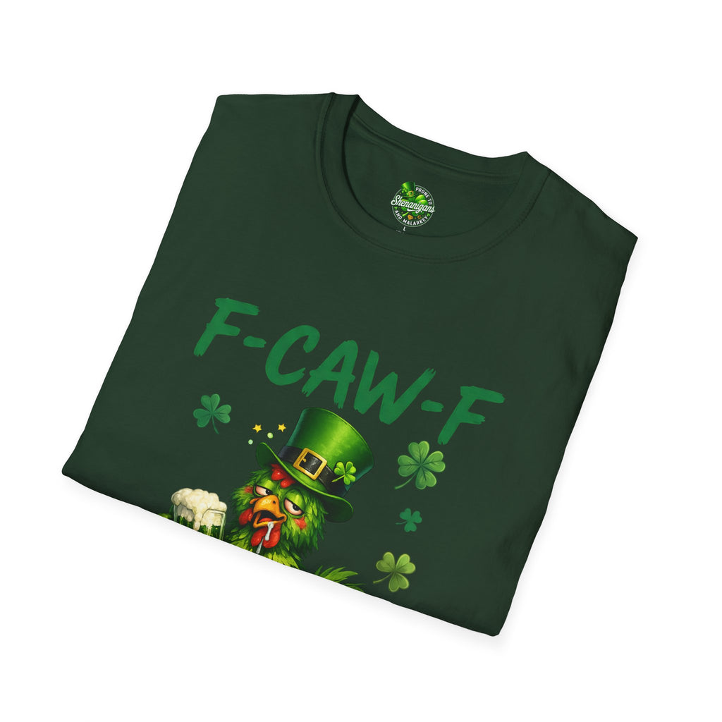 F-CAW-F Leprechaun Chicken T-Shirt | St. Patrick's Day Shamrock Tee