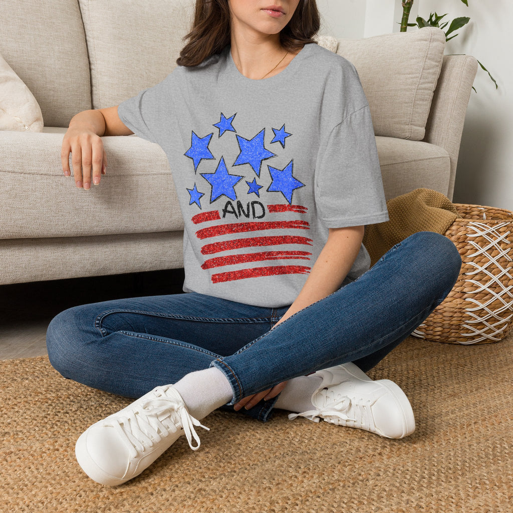 Stars and Stripes T-Shirt — Flag Graphic Patriotic Tee