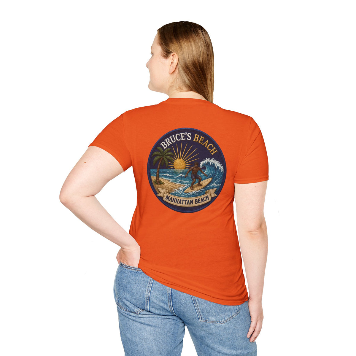 Bruce's Beach Manhattan Beach Surf Patch T-Shirt