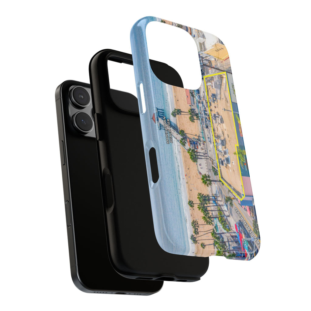 Phone Cases, Manhattan Beach California iPhone Samsung Google Tough Cases, Beach Lovers Gifts, Coastal Accessories, Ocean Phone Covers,