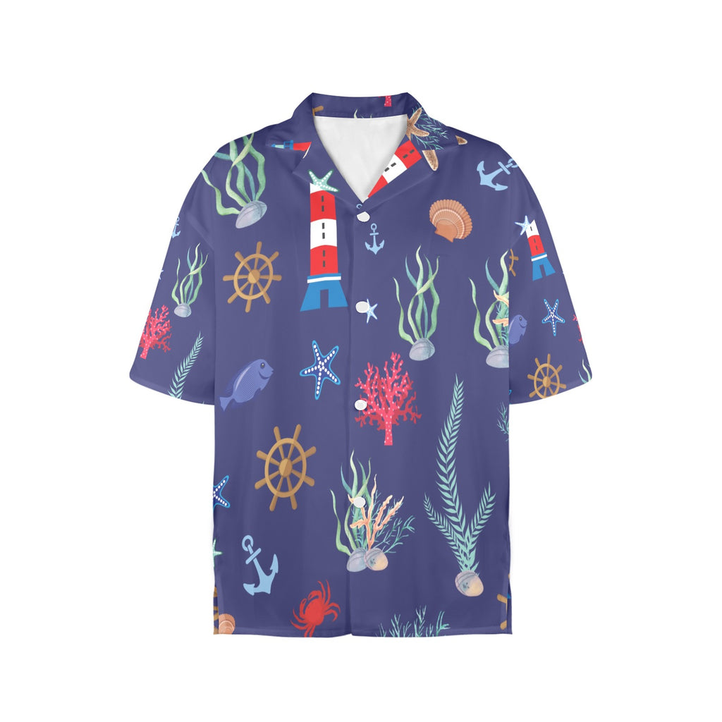 Ocean Scene Women's All Over Print Shirt （Made in USA，Ships to USA Only）Free Shipping