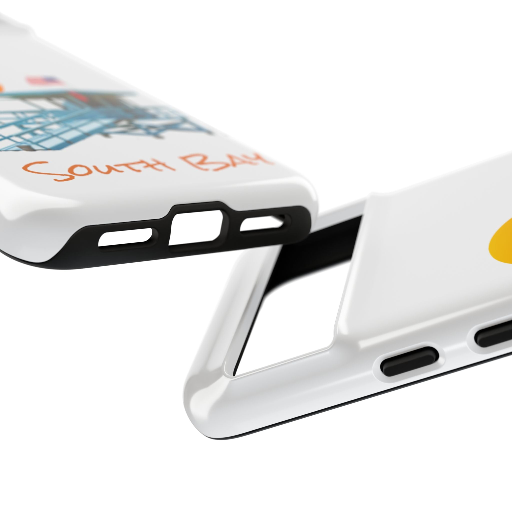 South Bay Lifeguard Stand with American Flag Tough Phone Cases