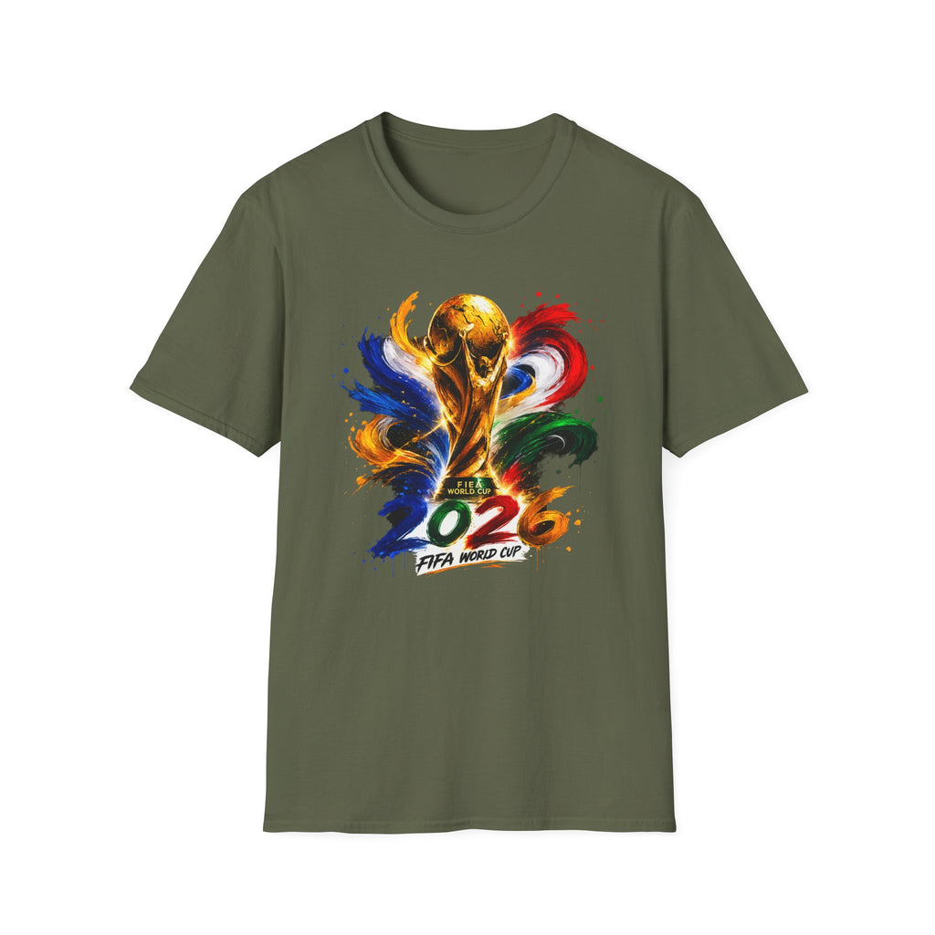 World Cup 2026 T-Shirt — Colorful FIFA Trophy Graphic