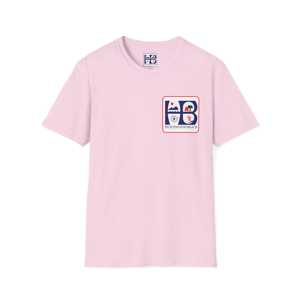 Huntington Beach Retro HB Logo T-Shirt  (printed 3 places)